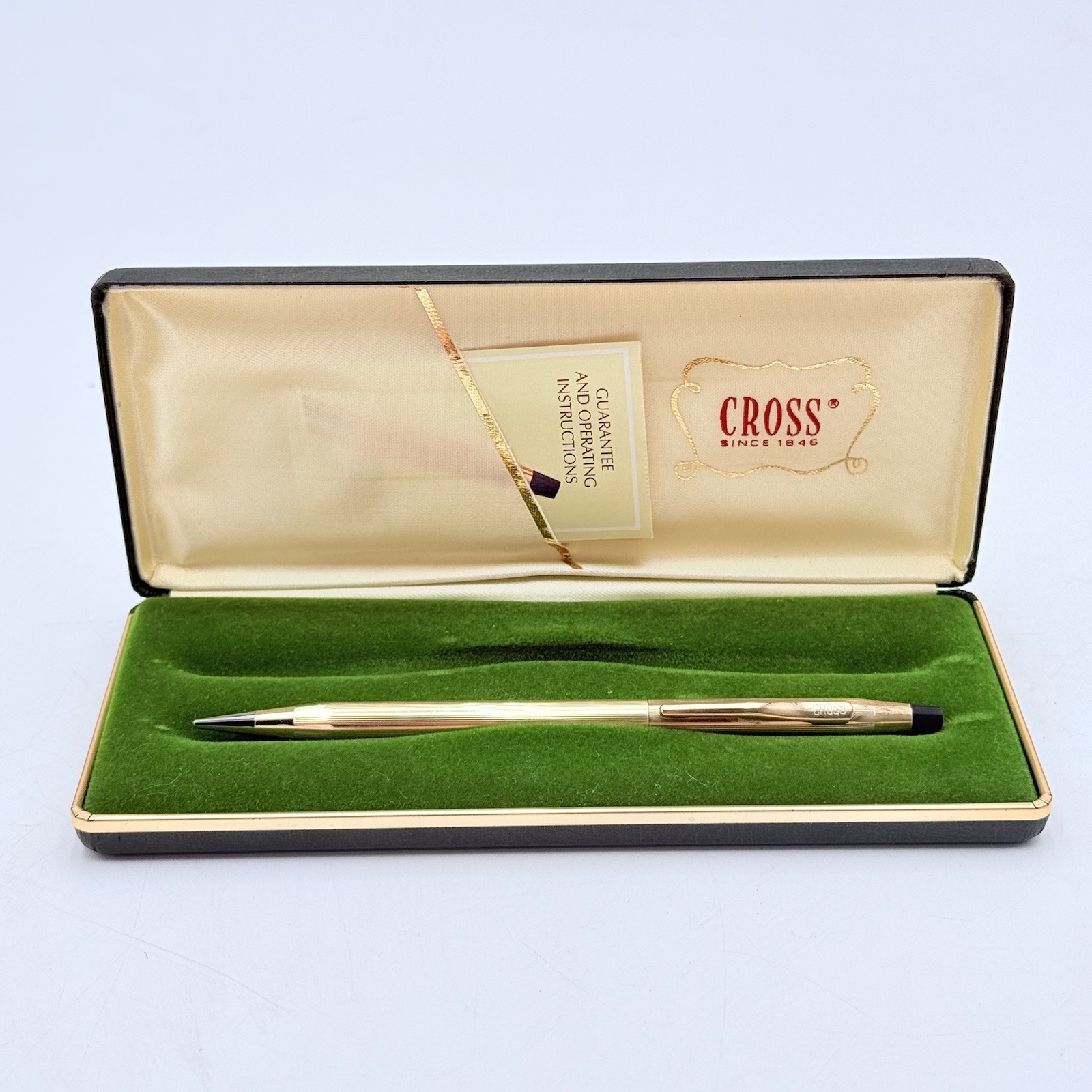 Cross 0.5mm Mechanical Pencil 1/20 10K Gold Filled Twist Click In Box