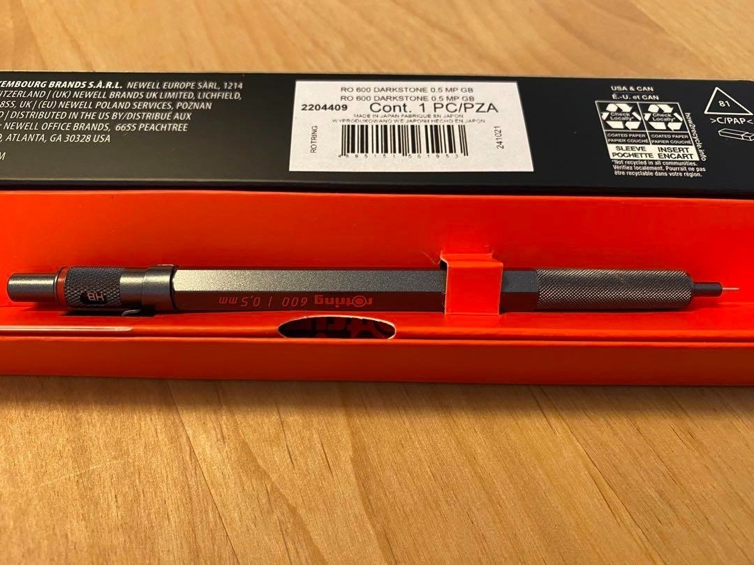 Rotring 600 Mechanical Pencil 0.5 mm Dark stone 2204409