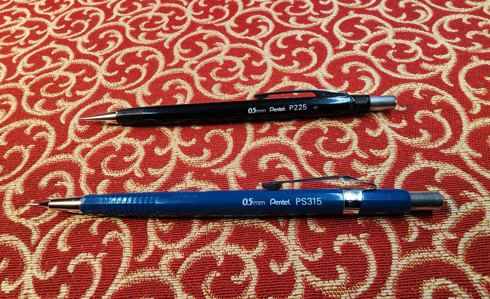 Two Vintage Pentel 0.5 Mechanical Pencils from Japan. P225 & PS315