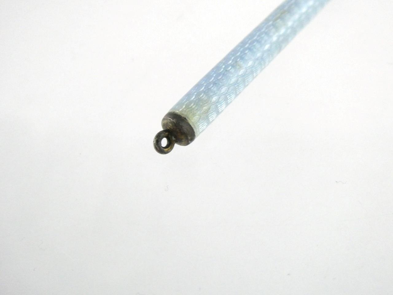 Vintage Gullioche Pale Blue Enamel Pencil Screwend Lead Up and Down