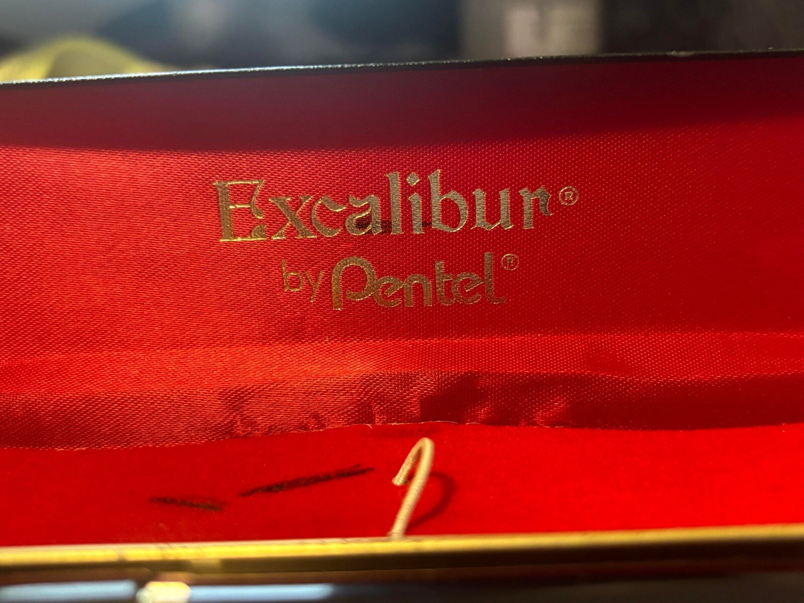 Vintage Pentel Crown Excalibur Japan Roller Pen and Mechanical Pencil Set & Case