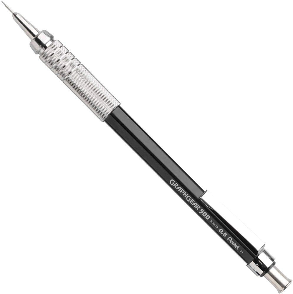 Graphgear 500 Mechanical Drafting Pencil, (0.5Mm), Fine Line, Black Barrel (PG52