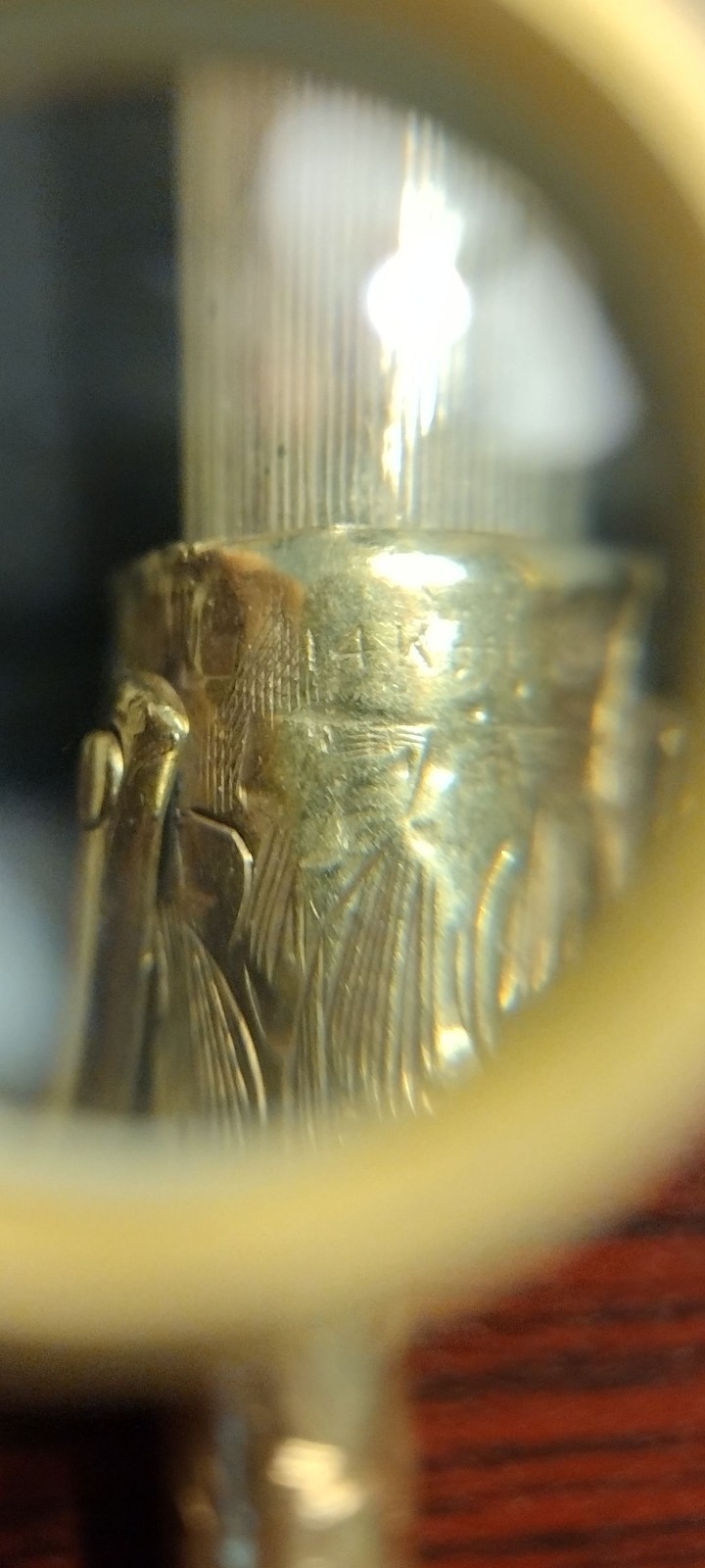 65.4 grams 14k gold Hand-engraved antique used mechanical pencil