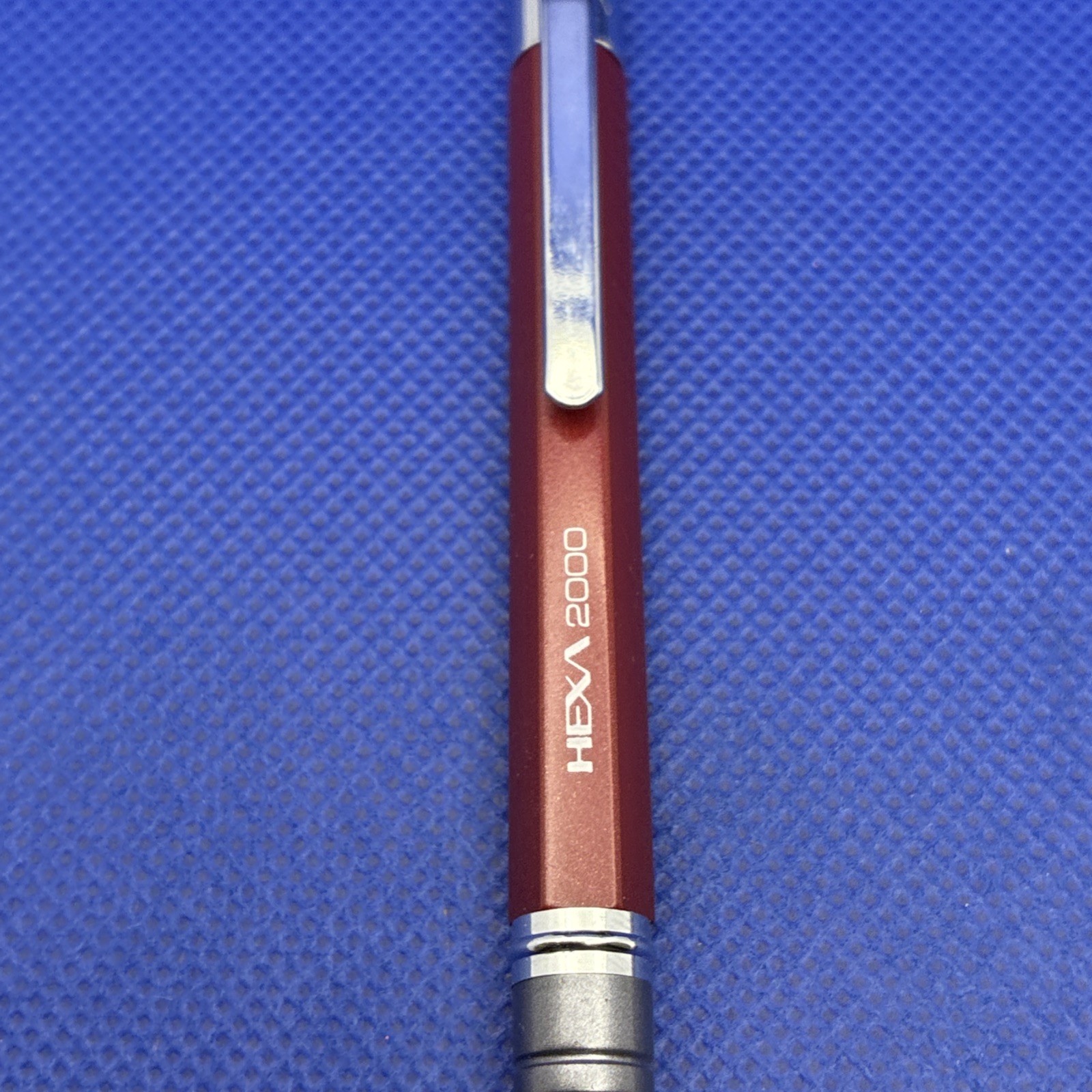 hexa 2000 mechanical pencil Red Silver Korea Micro Plastic