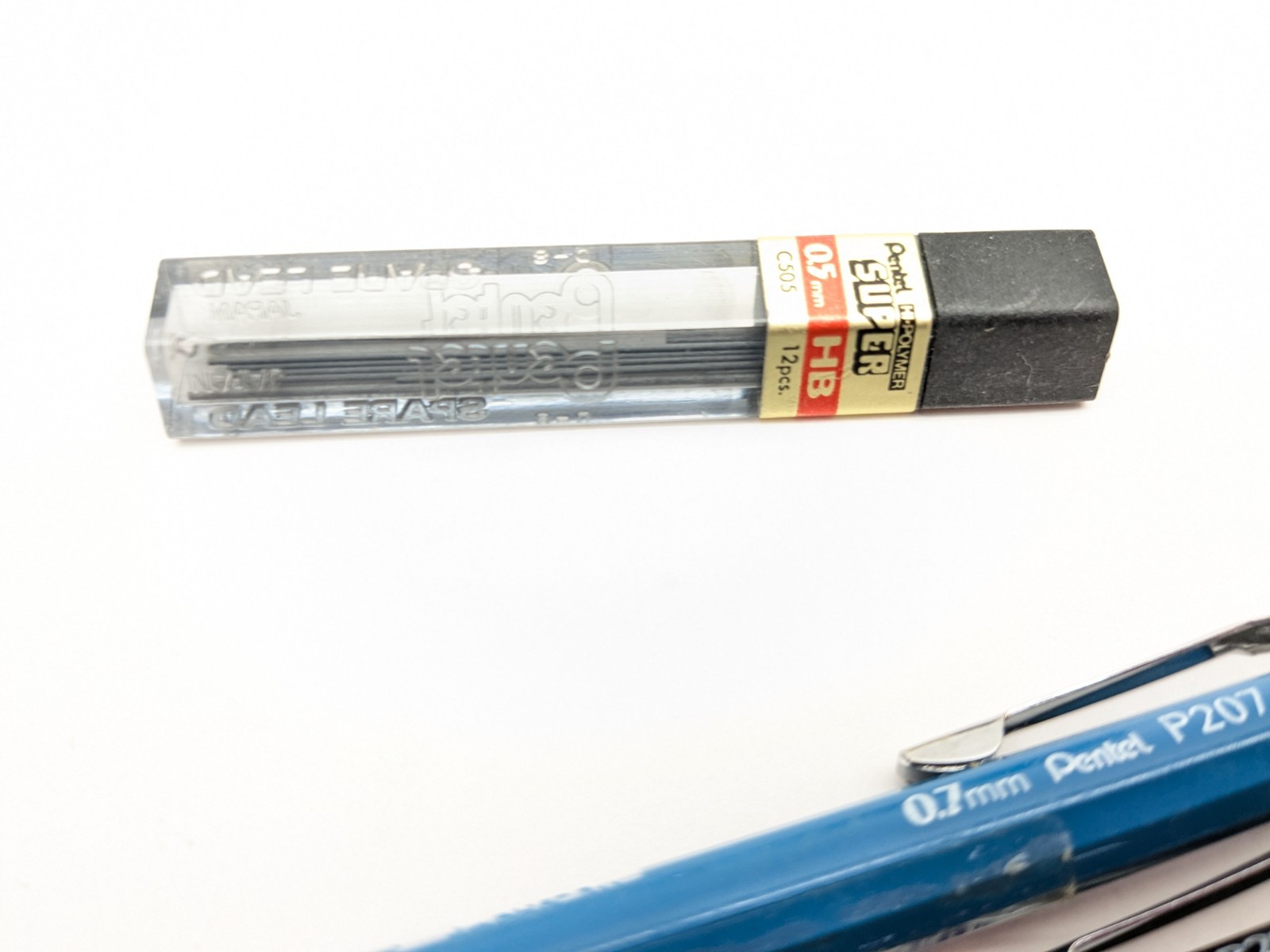 Pentel mechanical pencil p203 Brown 0.3mm Black Pencil p205 05mm lot of 10
