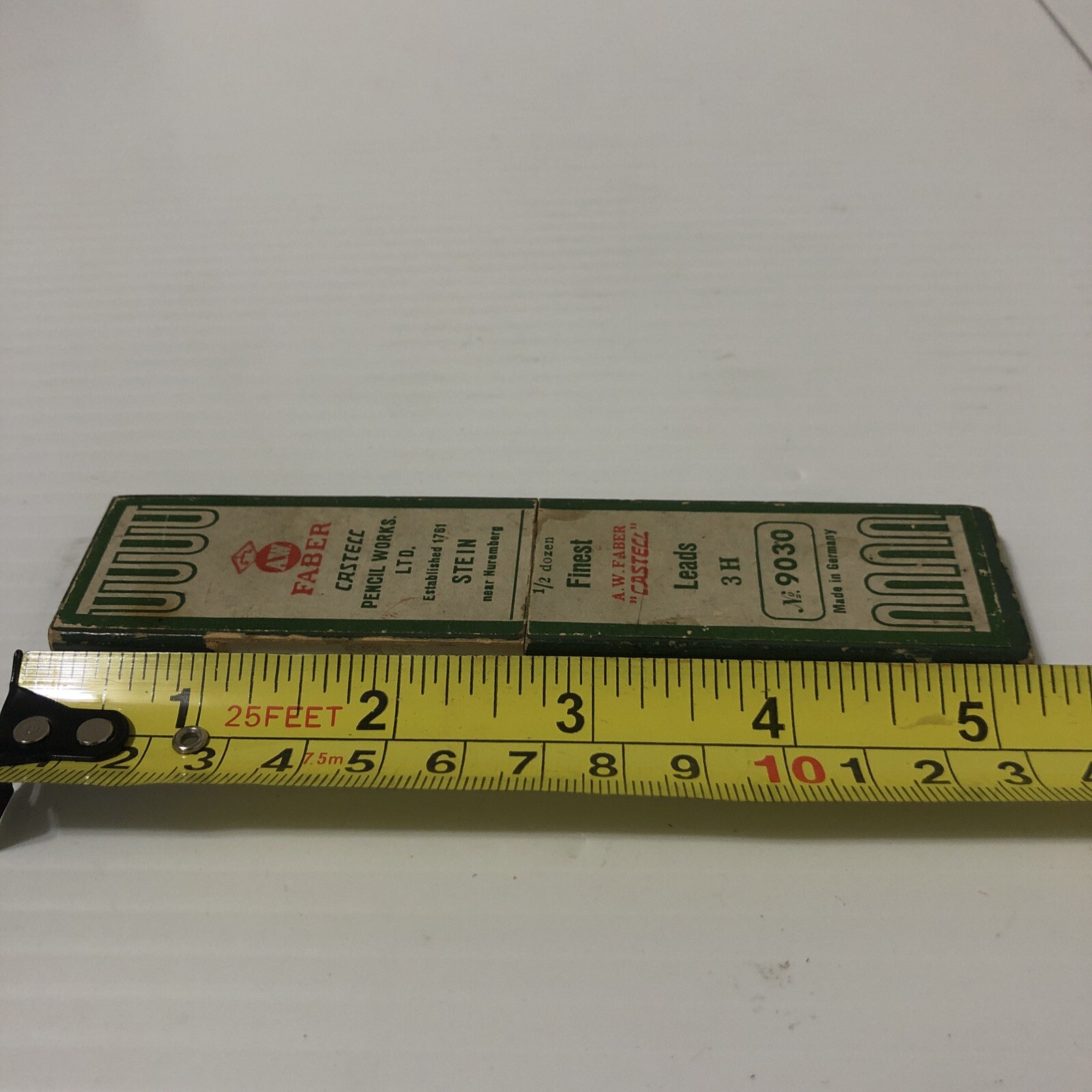 VTG A.W Fiber Castell 1/2 Dozen Pencil Leads 3 H #9030 Made In Germany. Rare