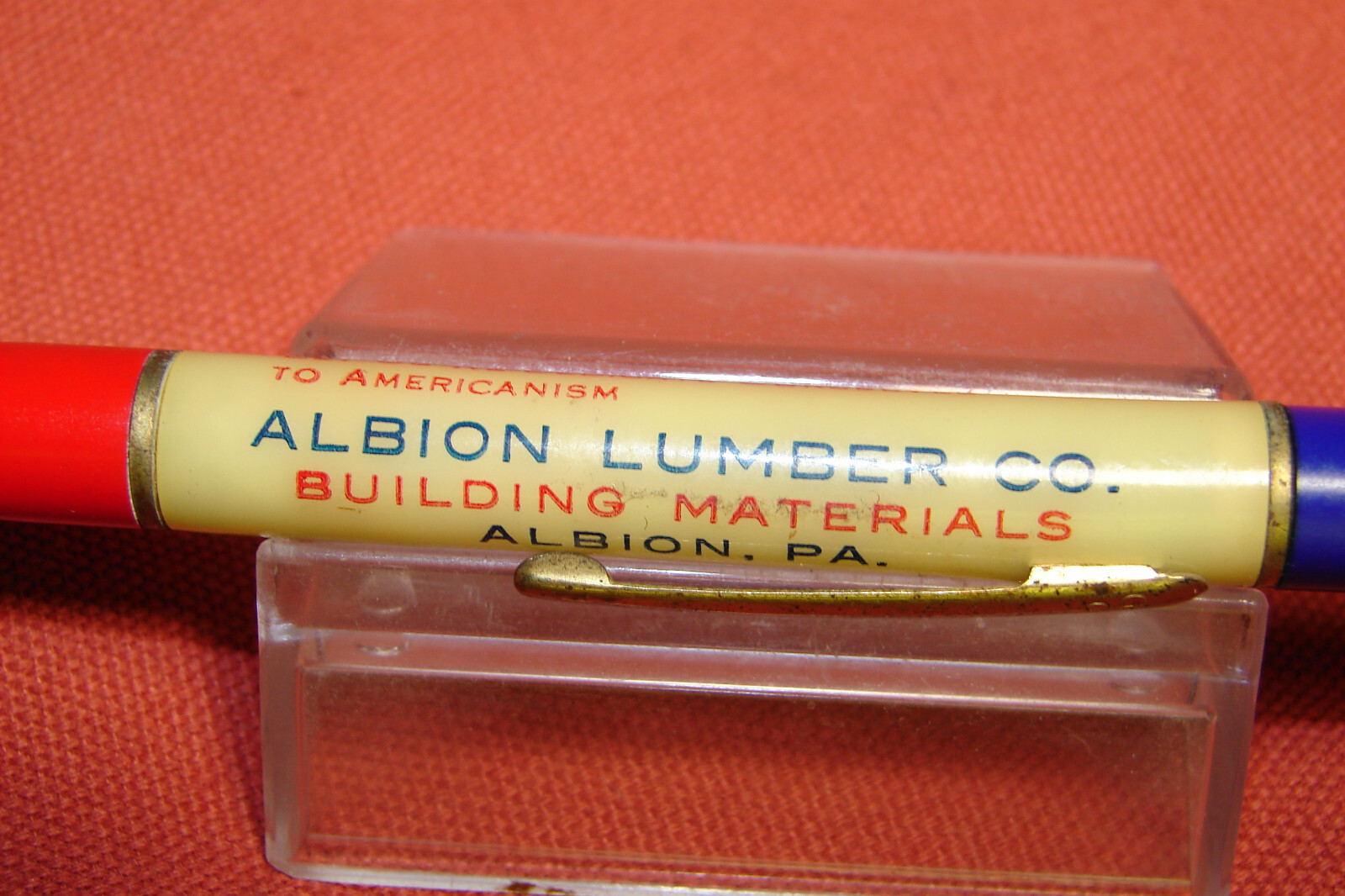 I Pledge Allegiance to the Flag of The United States 1940’s Advertise Pencil