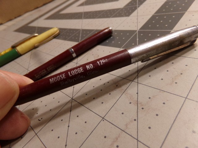 4 Vintage Ritepoint Advertising Mechanical Pencils. Moose Lodge, Hick’s Oil, ++