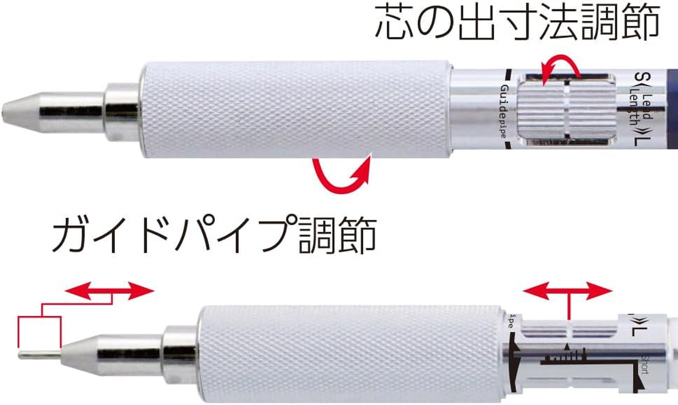 OHTO MS01 Mechanical Pencil, High-Functionality All-Metal Aluminum and Brass Bod