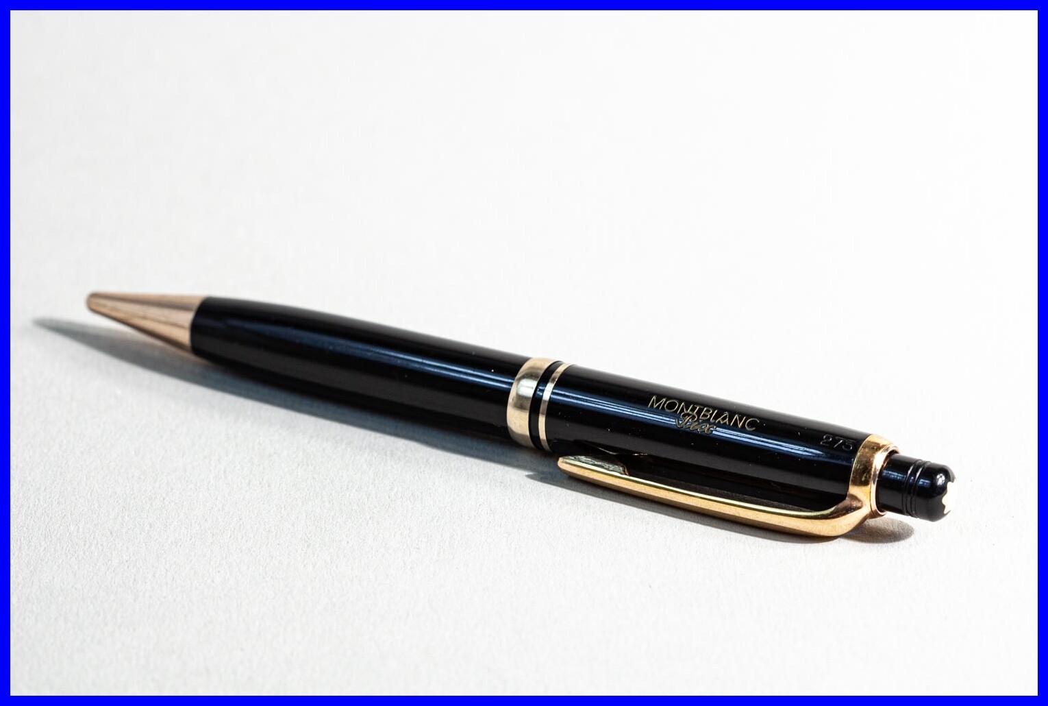 1958 AEG MONTBLANC 273 rare 12 cm short PIX Push Pencil Black Gold 1.18 mm lead