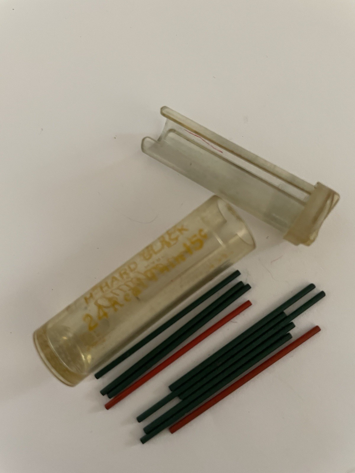 Lot of Vintage AUTOPOINT Mechanical Pencil Lead USA , Black Red Blue & 1 Evrshrp