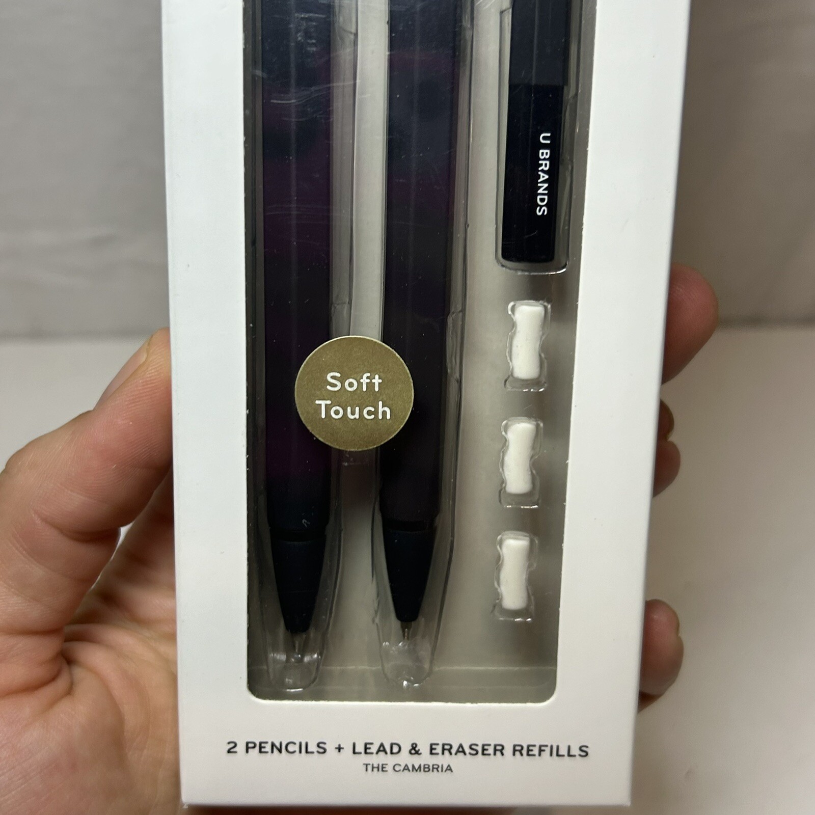 U Brands Mechanical Pencils Set 2 Pack 0.7MM Cambria w/Refills #2 Strong Lead