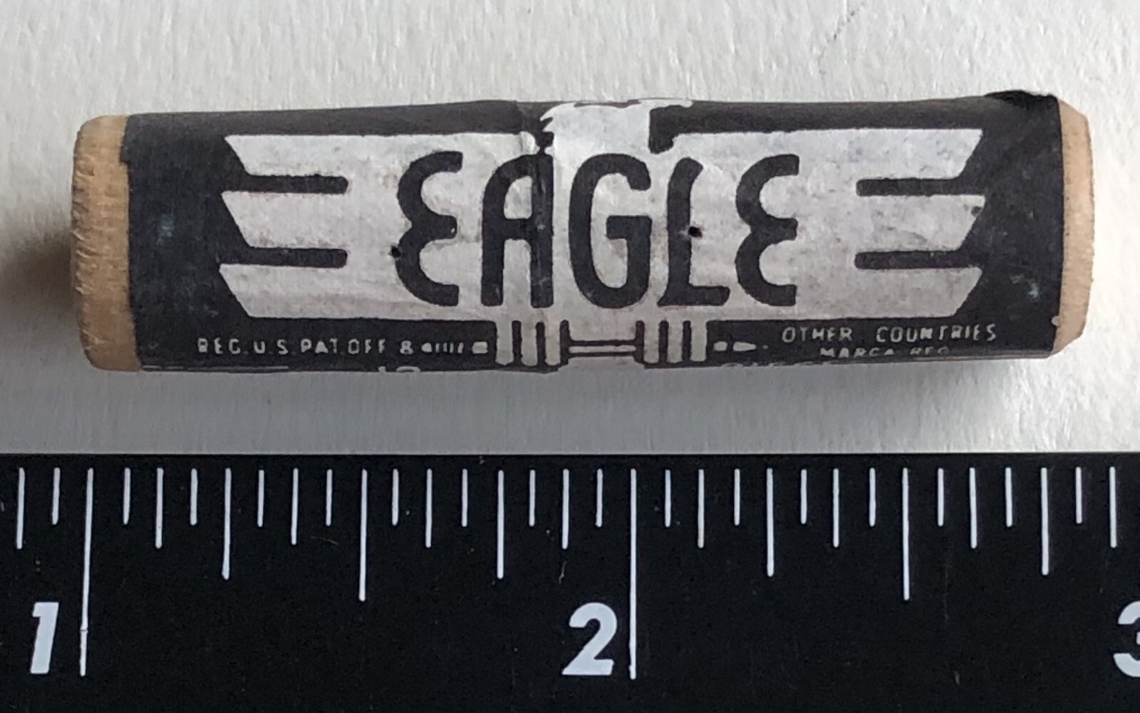 Vintage EAGLE Pencil Co. HB Black Mechanical Lead 1.18mm NOS 12pk Wood Tube USA