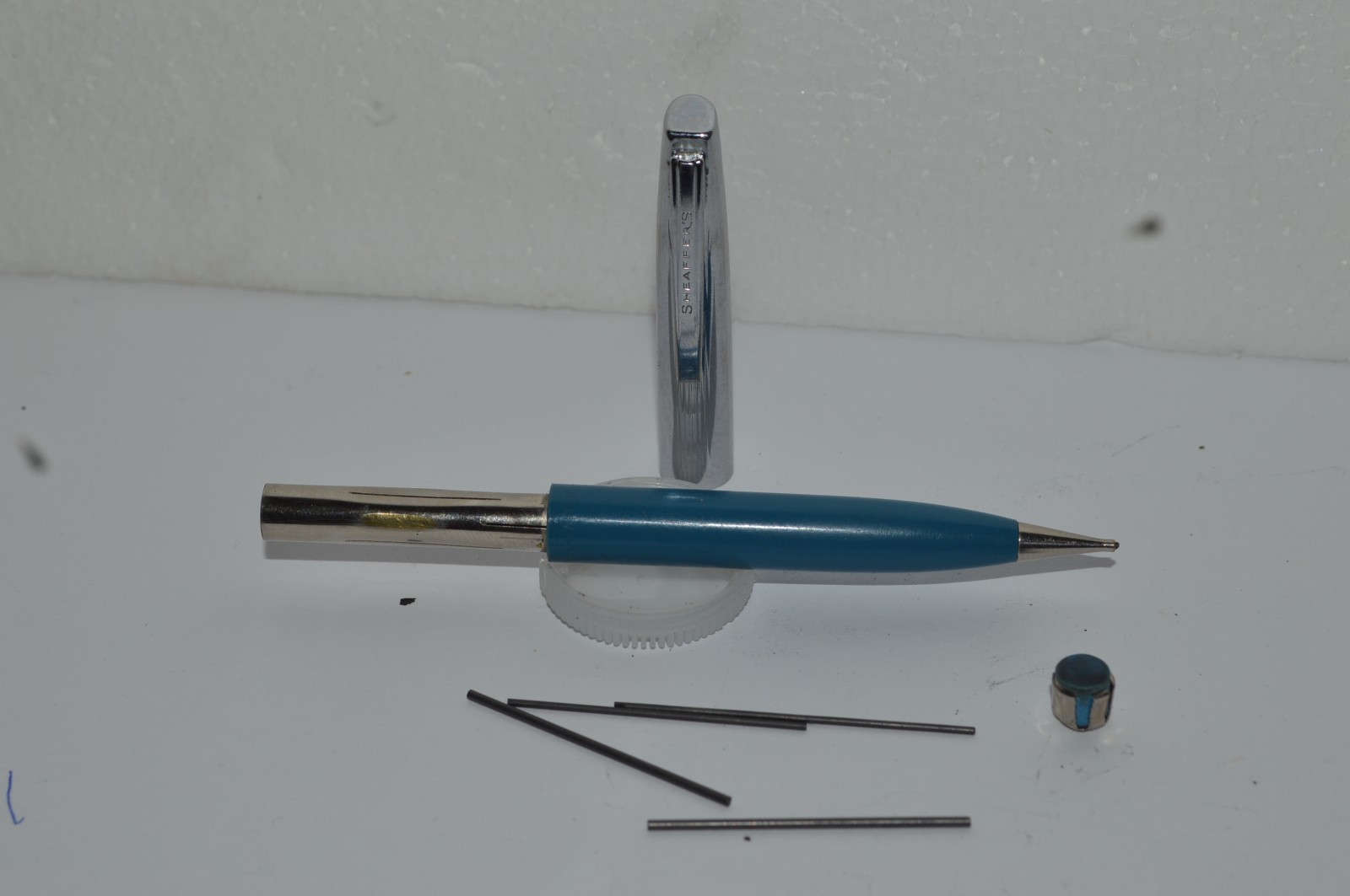 Sheaffer Imperial Mechanical Pencil 0.9mm Blue Barrel Made In USA Circa 1960’s
