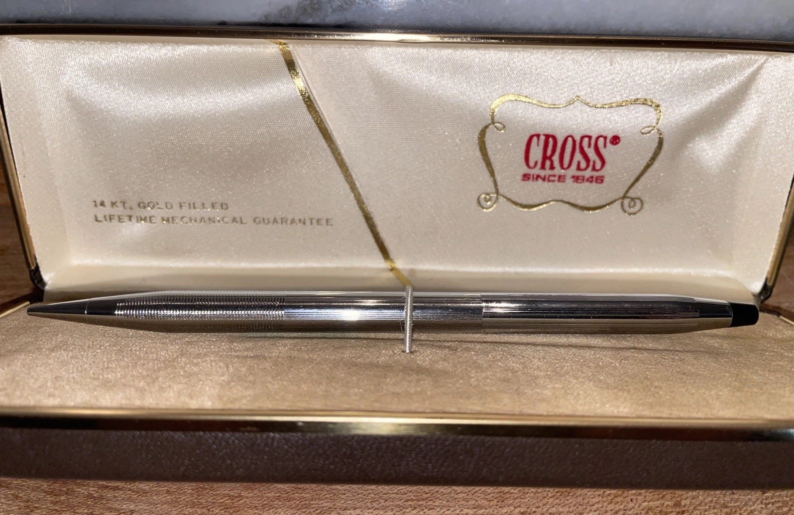 Vintage 1970’s CROSS Chrome 2-3/4 Thin Lead Mechanical Pencil, Works Hard Eraser