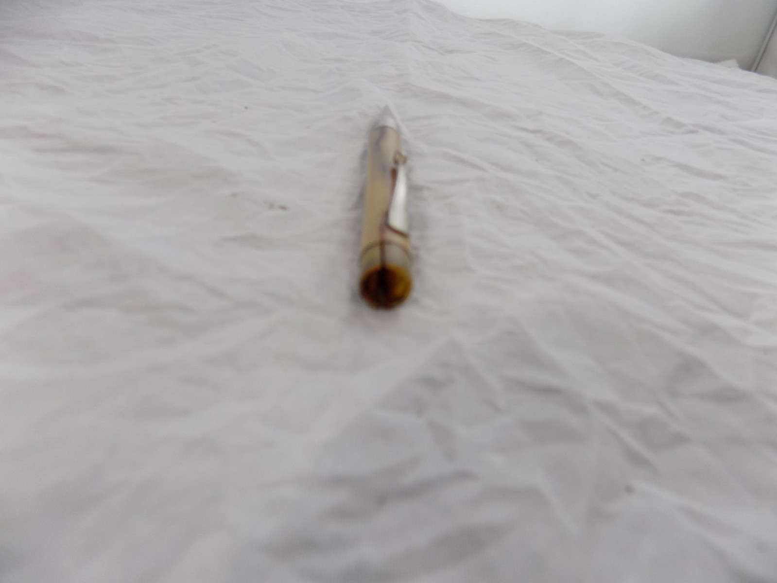 vintage celluloid mechanical pencil the letter M or W etched in the top