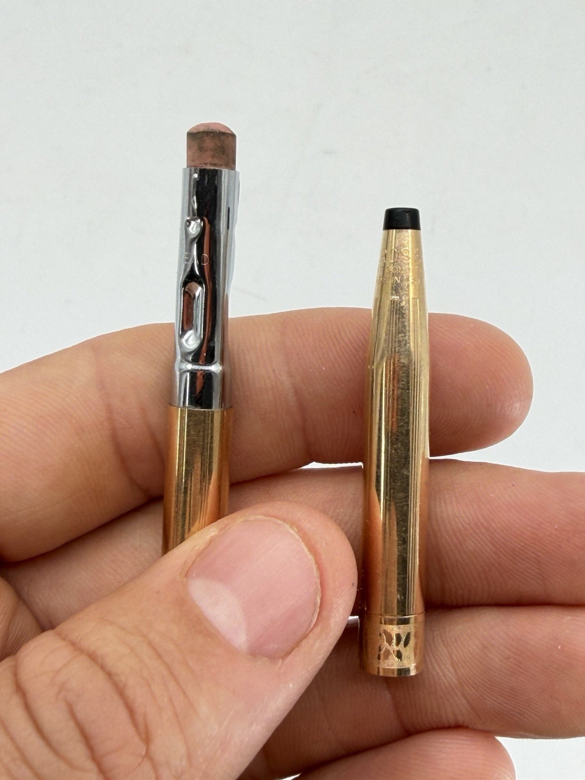Vintage Cross 1/20 14k GF Gold Filled Floral Rose Mechanical Pencil USA RARE
