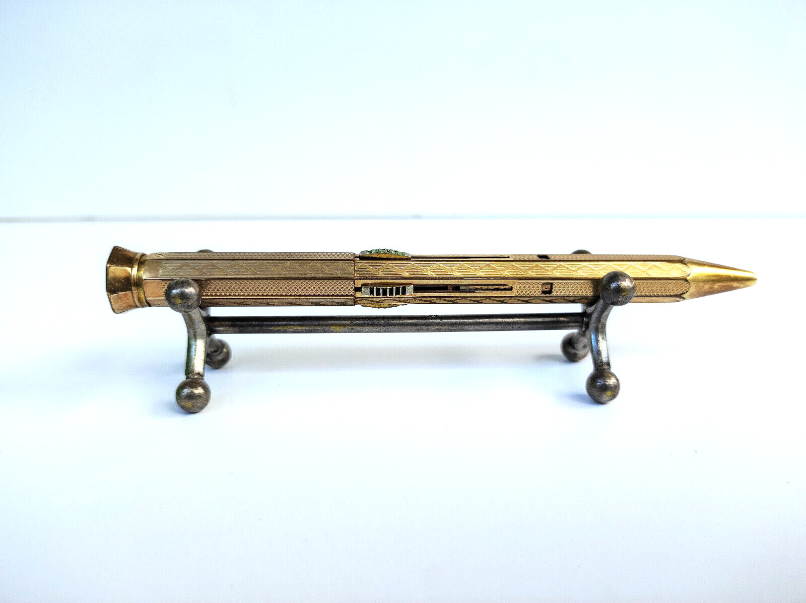 FEND Norma Patent, 4 Color Mechanical Pencil, Germany – 1930’s, Rare Gold Plated