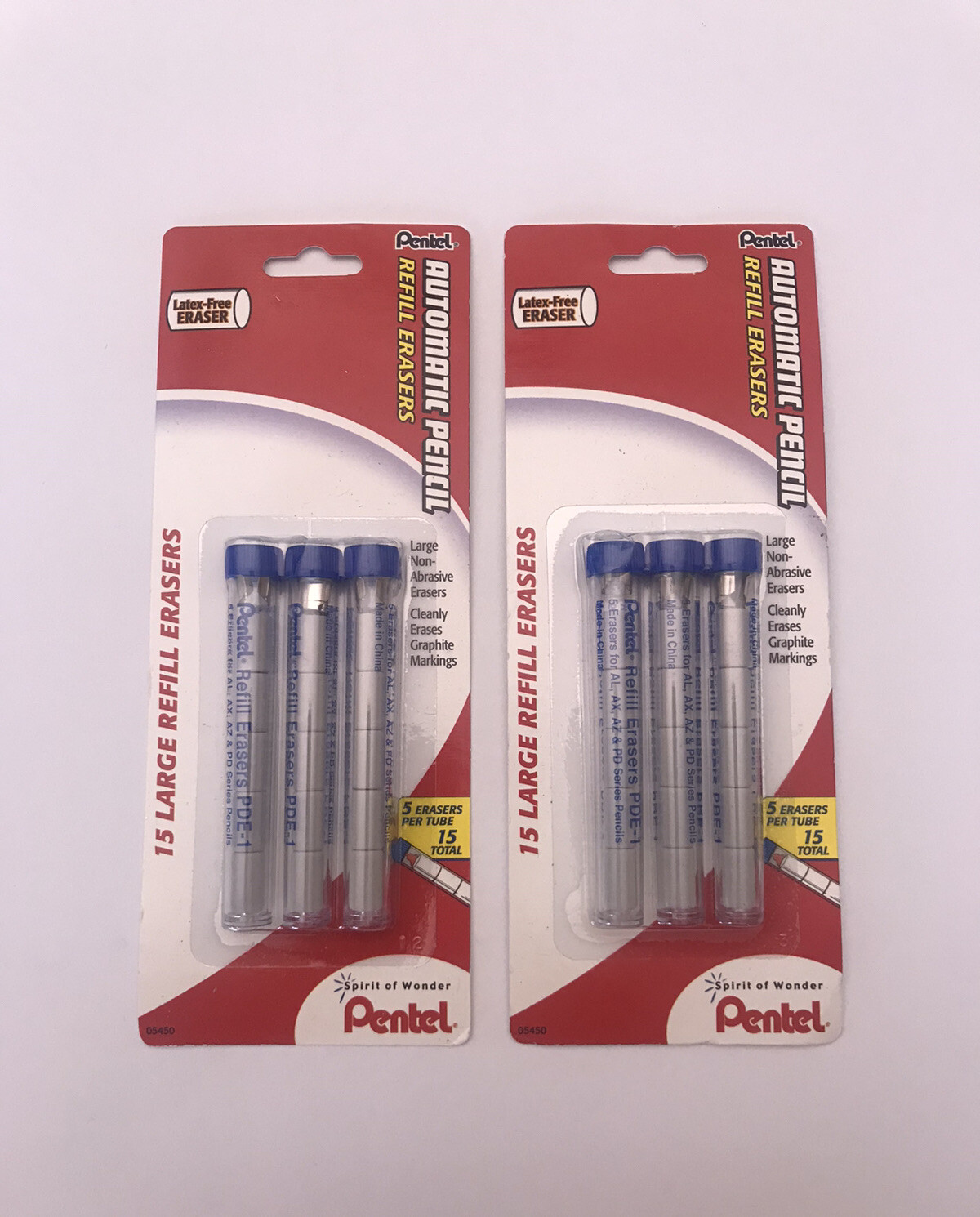 PENTEL Automatic Pencil Refill Erasers (6 Tubes)