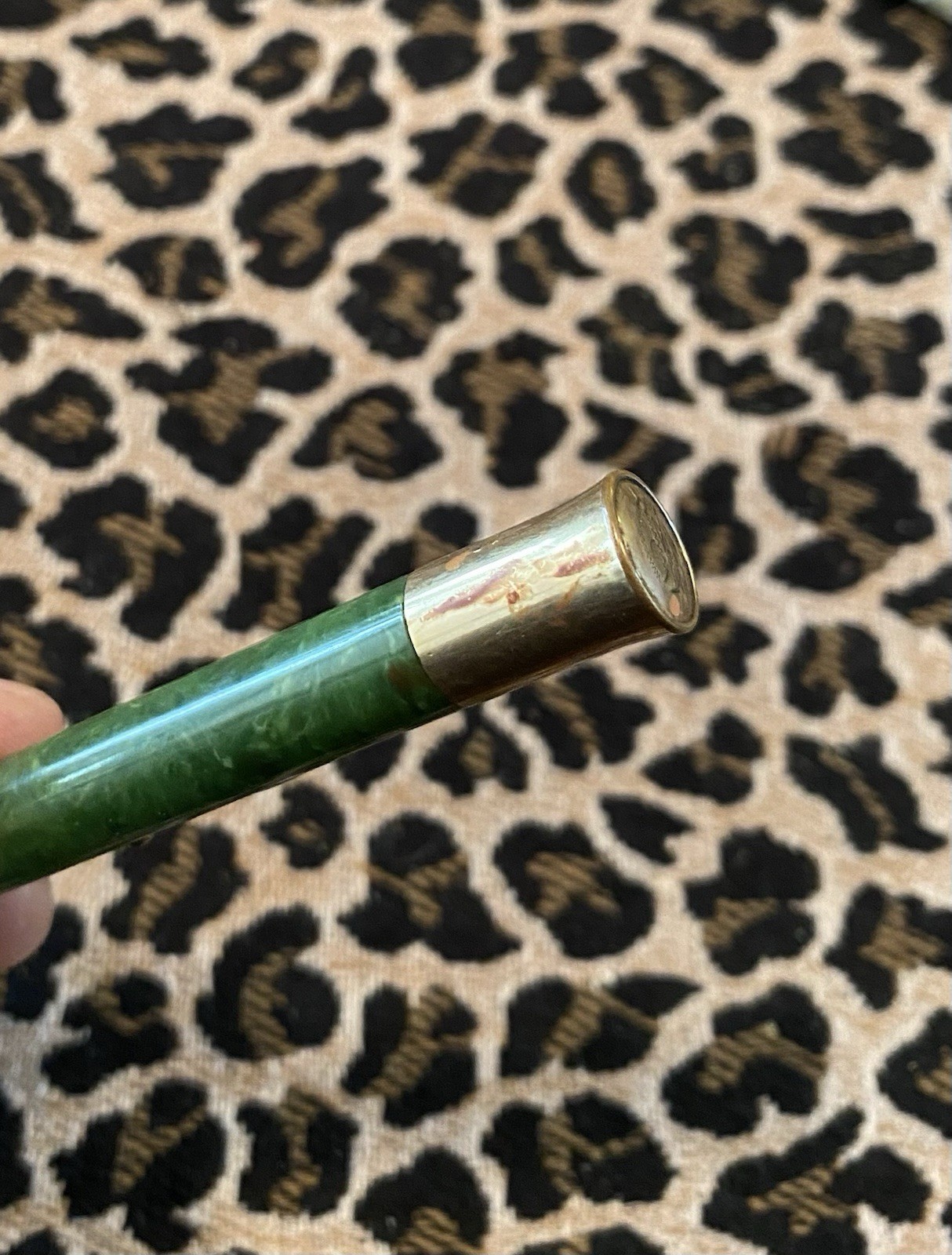 Sheaffer Lifetime Jade Green & Gold Filled 1.1mm Ringtop Pencil – 1920’s