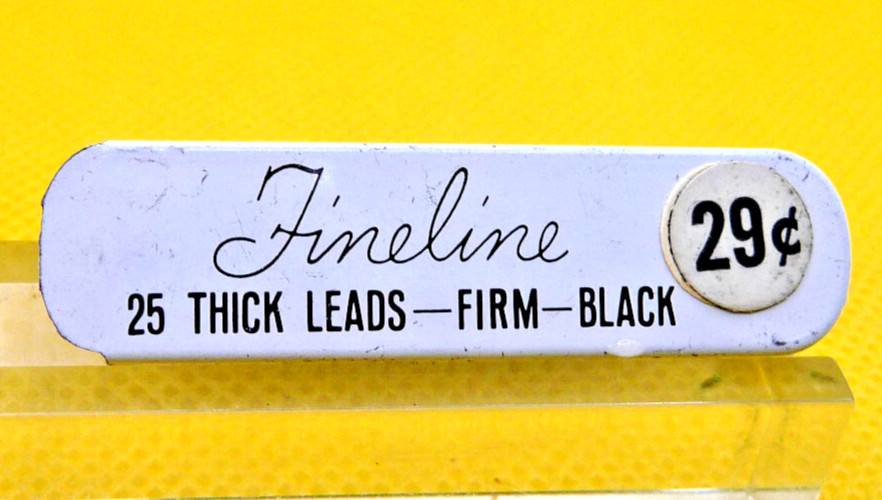 Scripto Vintage Transparent Green l.l mm Pencil-Used-free tin of lead-working