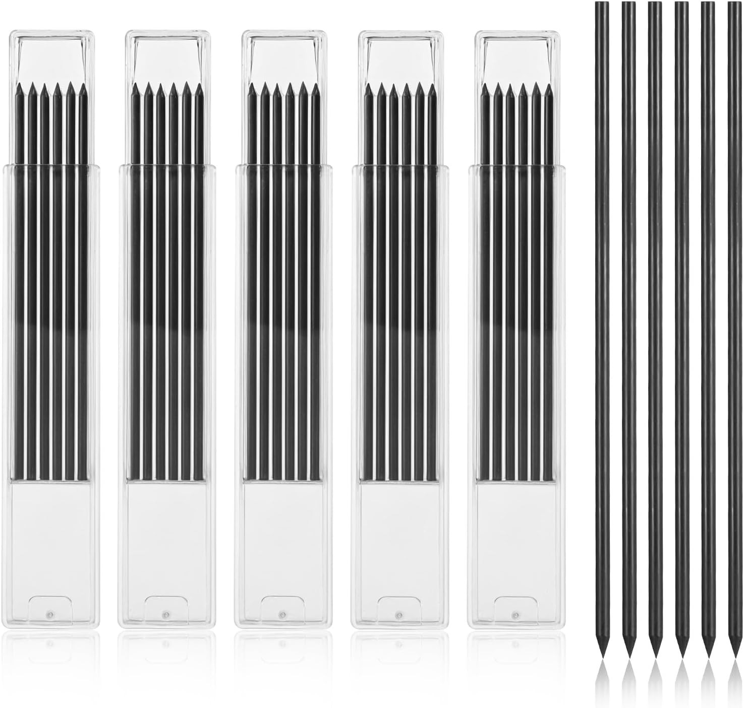 30 PCS Dry Pencil Refills, 2.8 mm Mechanical Pencil Refill, Black Pica Pencils R