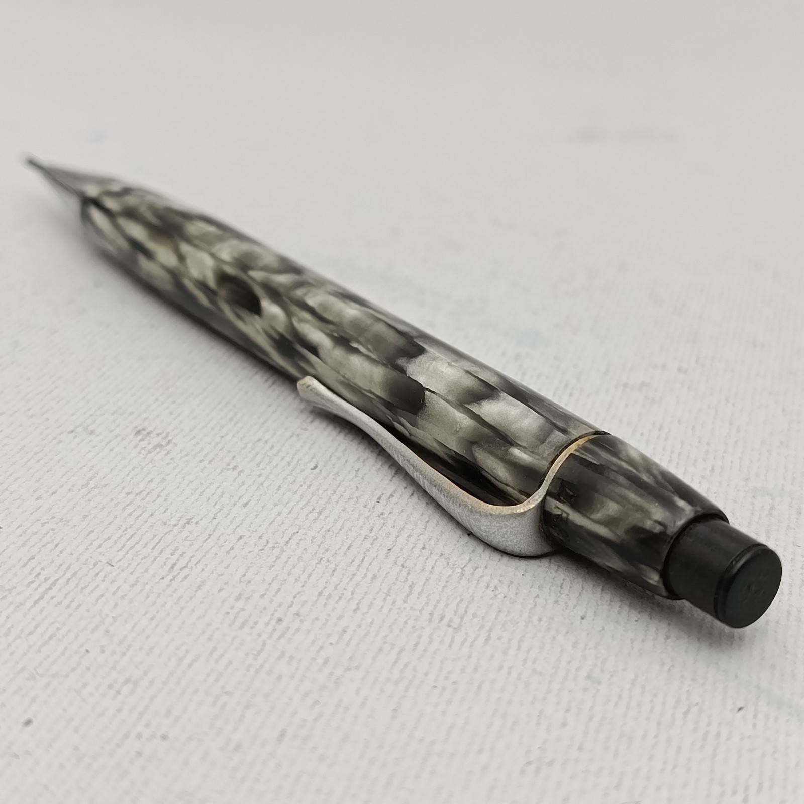 A.W. Faber Castell Automatic Pencil D.R.P. Marble Celluloid 1.18mm Lead Antique