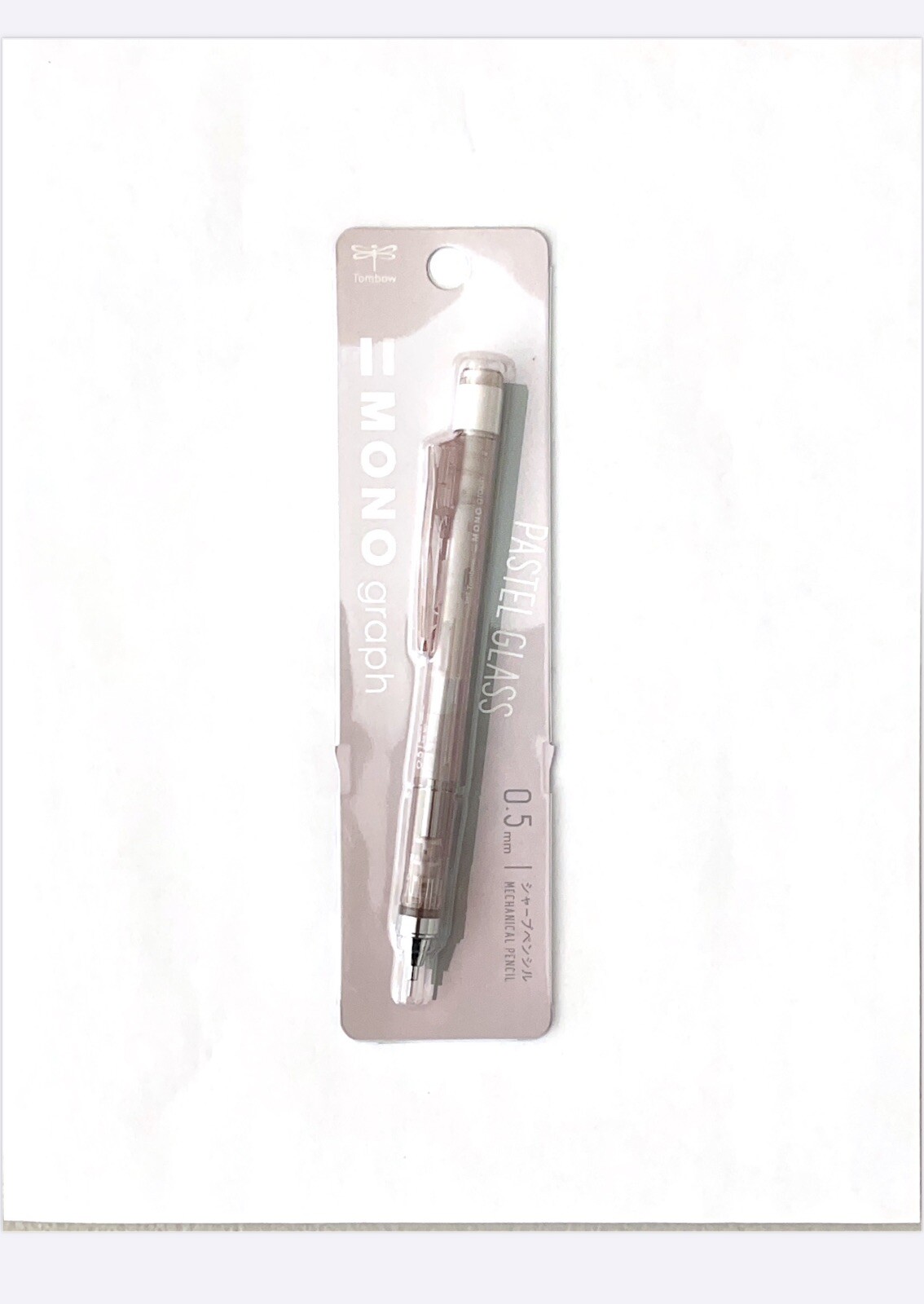 Tombow Mechanical Pencil Pastel Glass MONO Gragh Limited 0.5mm + Free UNI Leads