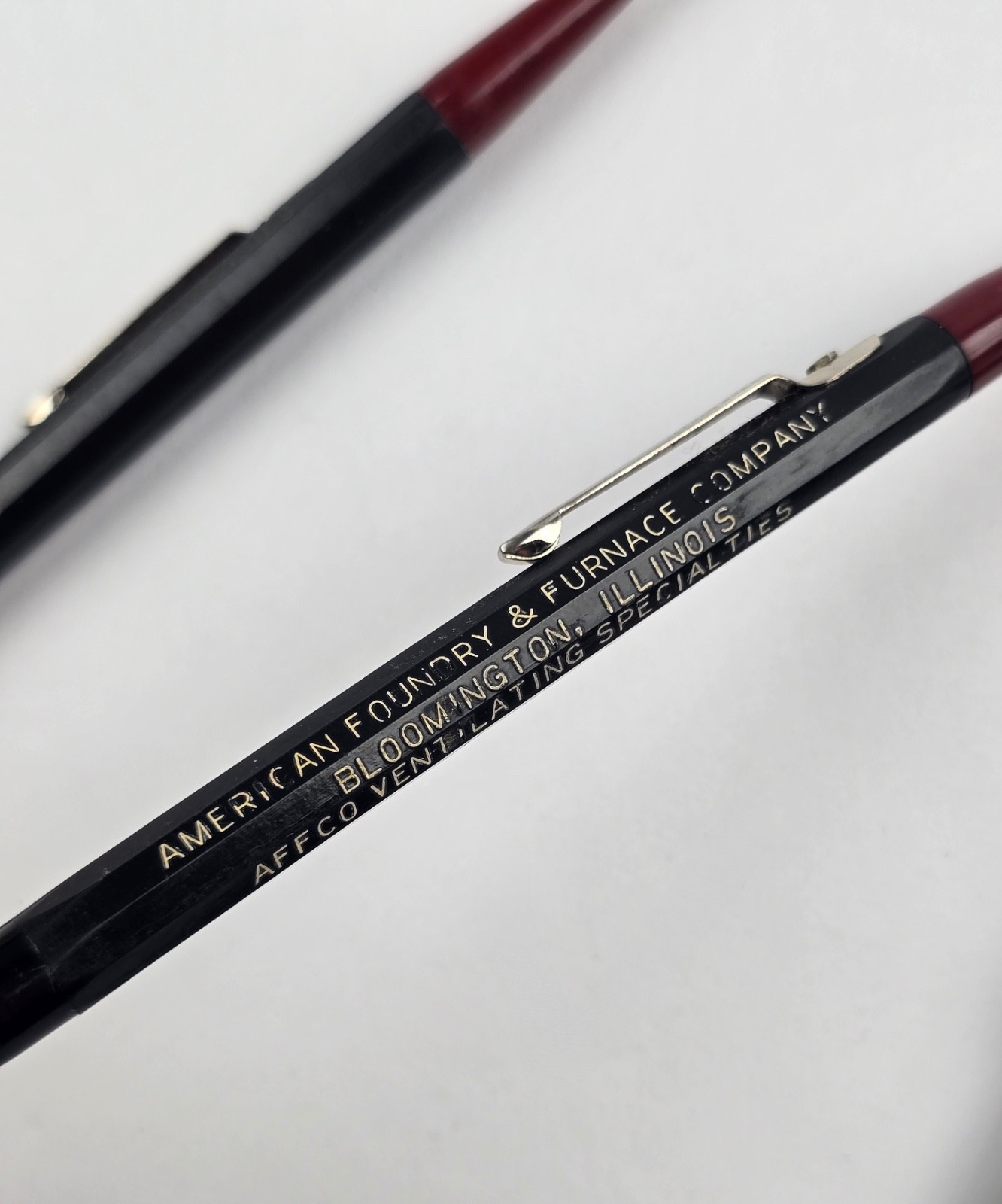Lot Vintage Autopoint Twin point Red / Black Mechanical Pencils Advertising