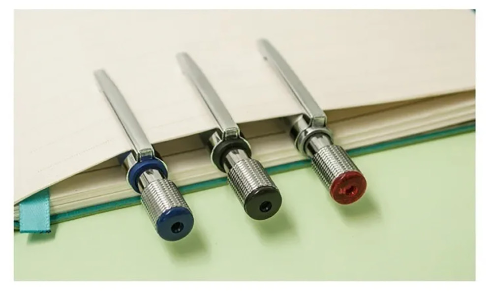 Three 2.0mm Lead Holder Mechanical Pencils & 24 color refills, Sharpener in Cap