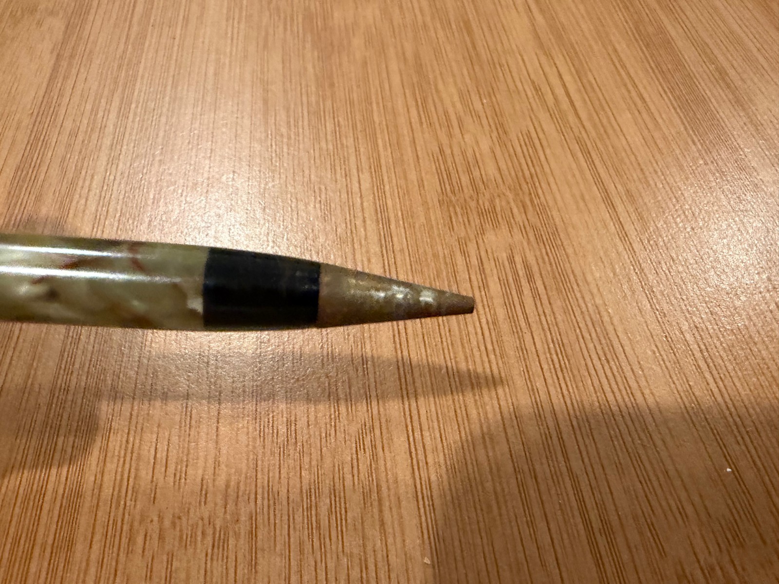 Vintage Wearever Green Black Camo Plastic or Celluloid Mechanical Pencil