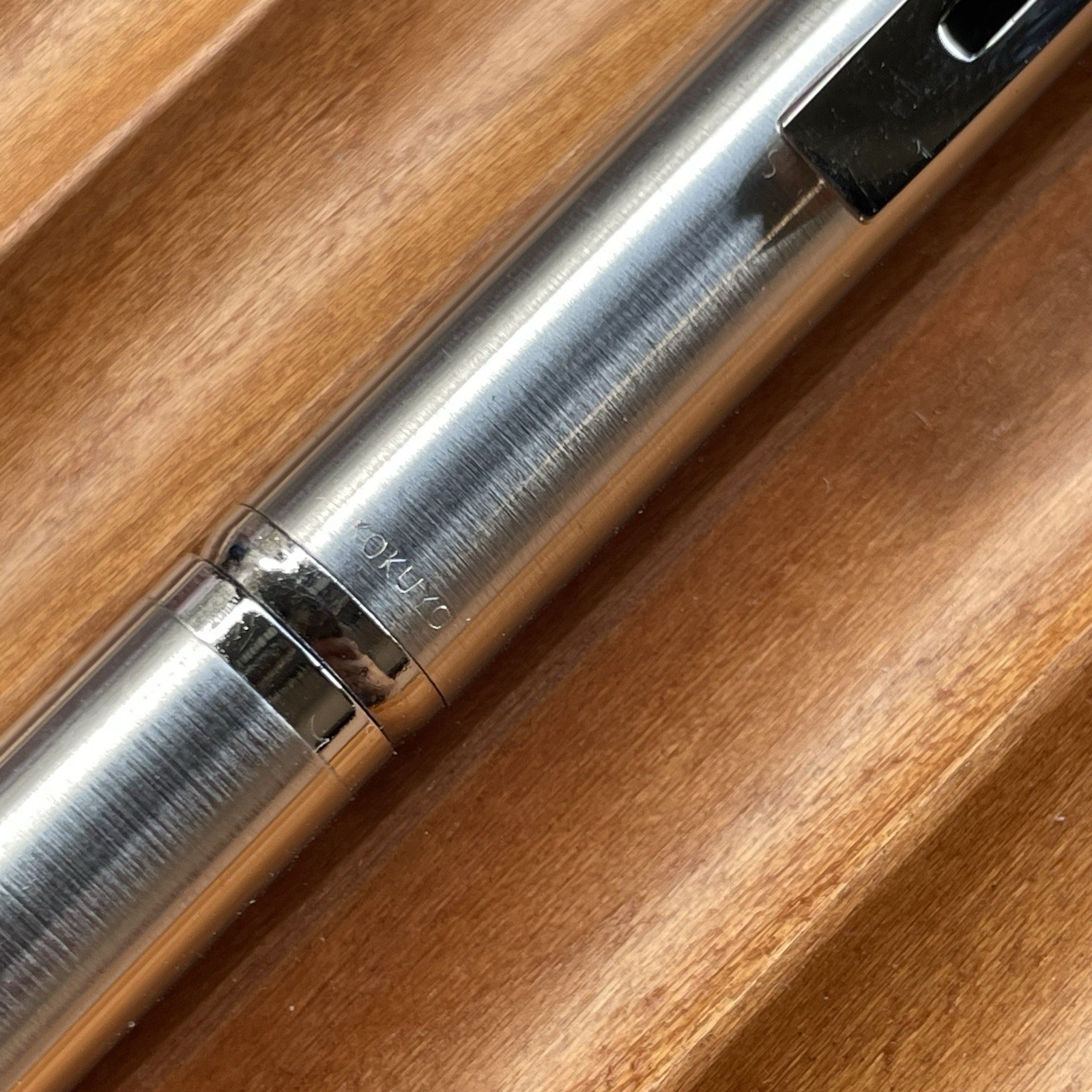Kokuyo Mechanical Pencil PS-100 Body Knock Stainless Steel 0.5 mm Made in Japan
