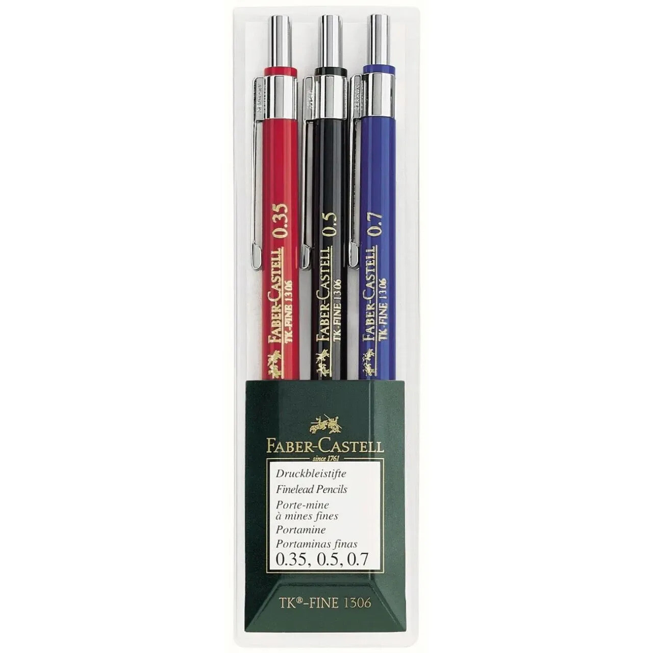 Faber-Castell – Mechanical Pencil TK-Fine Wallet of 3 130622