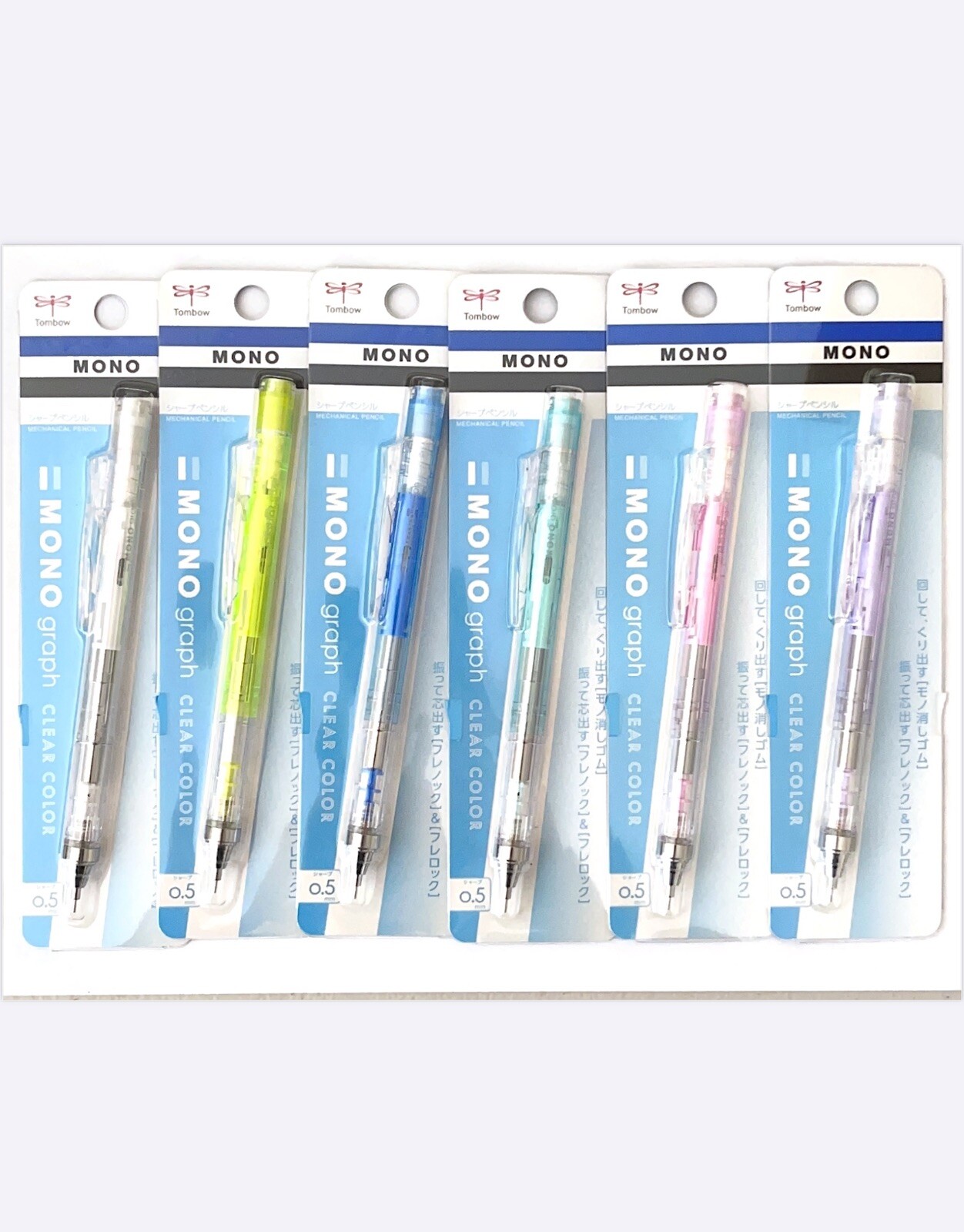 Free Uni Leads+Tombow mono mechanical pencils 0.5mm Graph Made In Japan US Stoc
