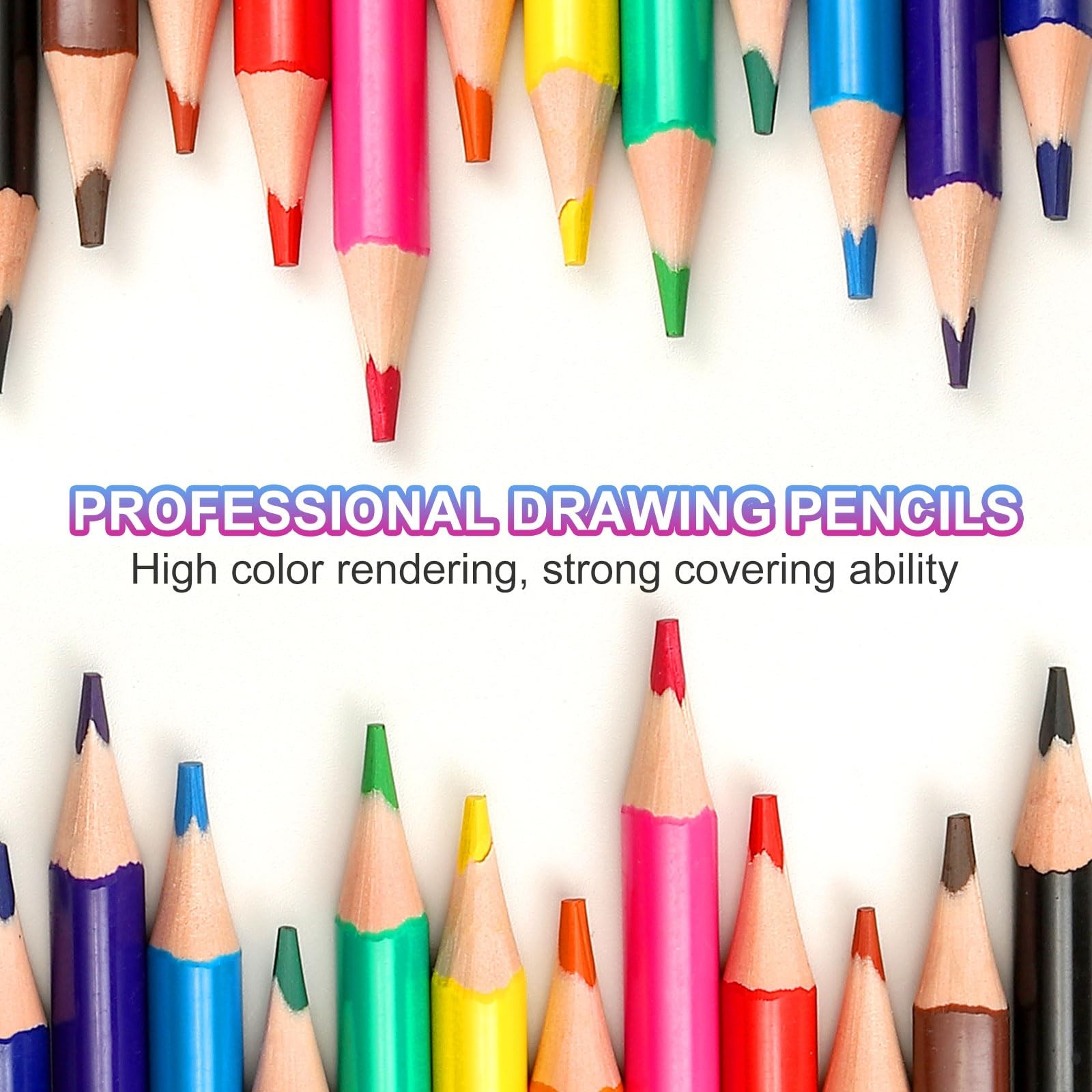 PATIKIL Purple Colored Pencils Set, 6Pcs Oil 1 Count (Pack of 6),