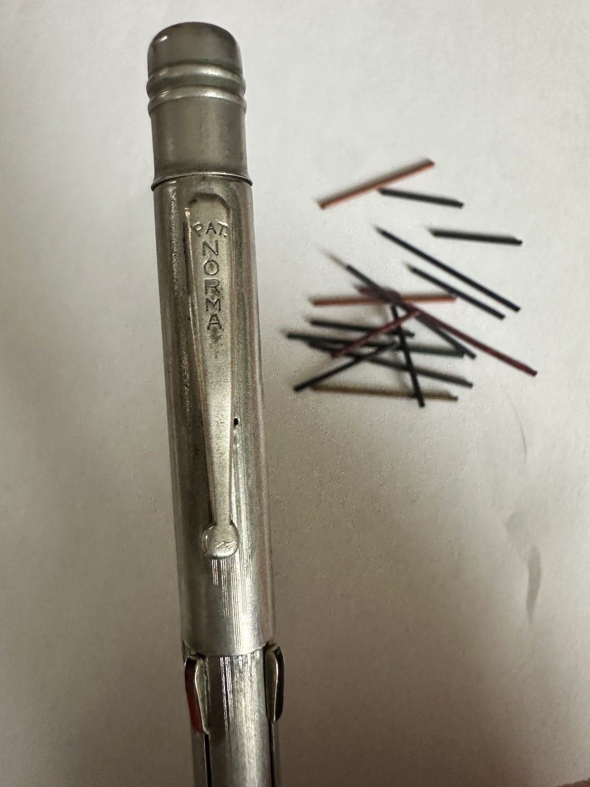 Norma Mechanical Pencil 4 Color Vintage Multi Color Lead Pencil 1930s 40s Vtg
