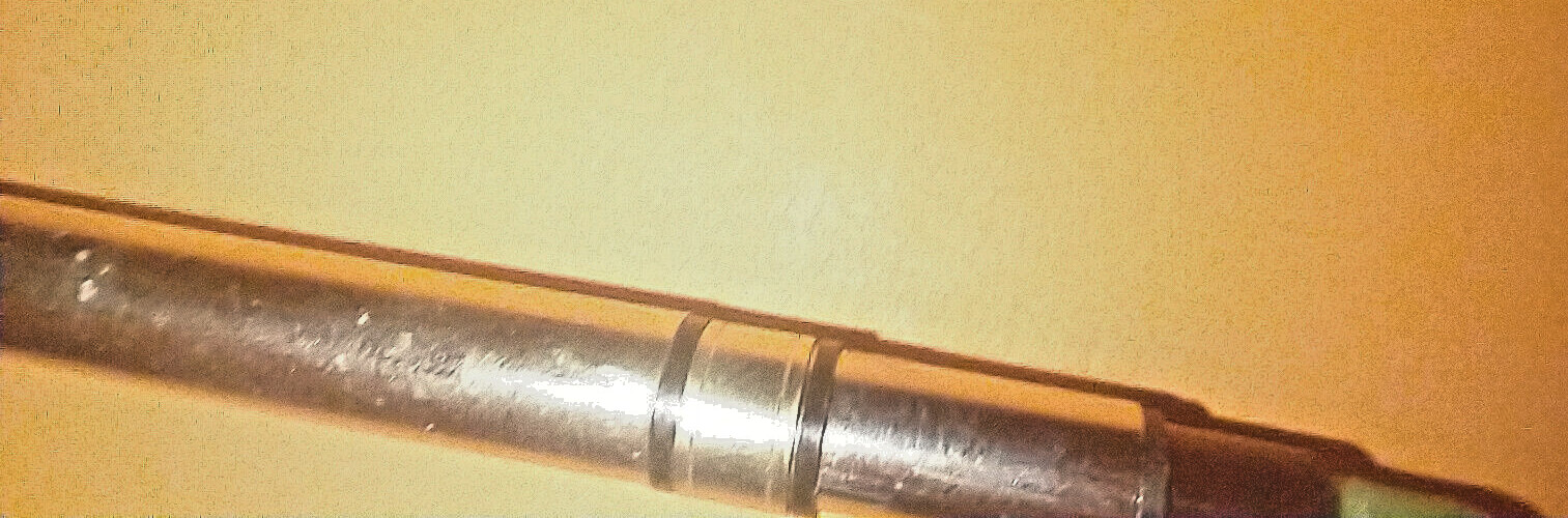 VINTAGE!! USED!! GOLD TONE FANCY FAUX DIAMOND MECHANICAL PENCIL & LIGHT PEN