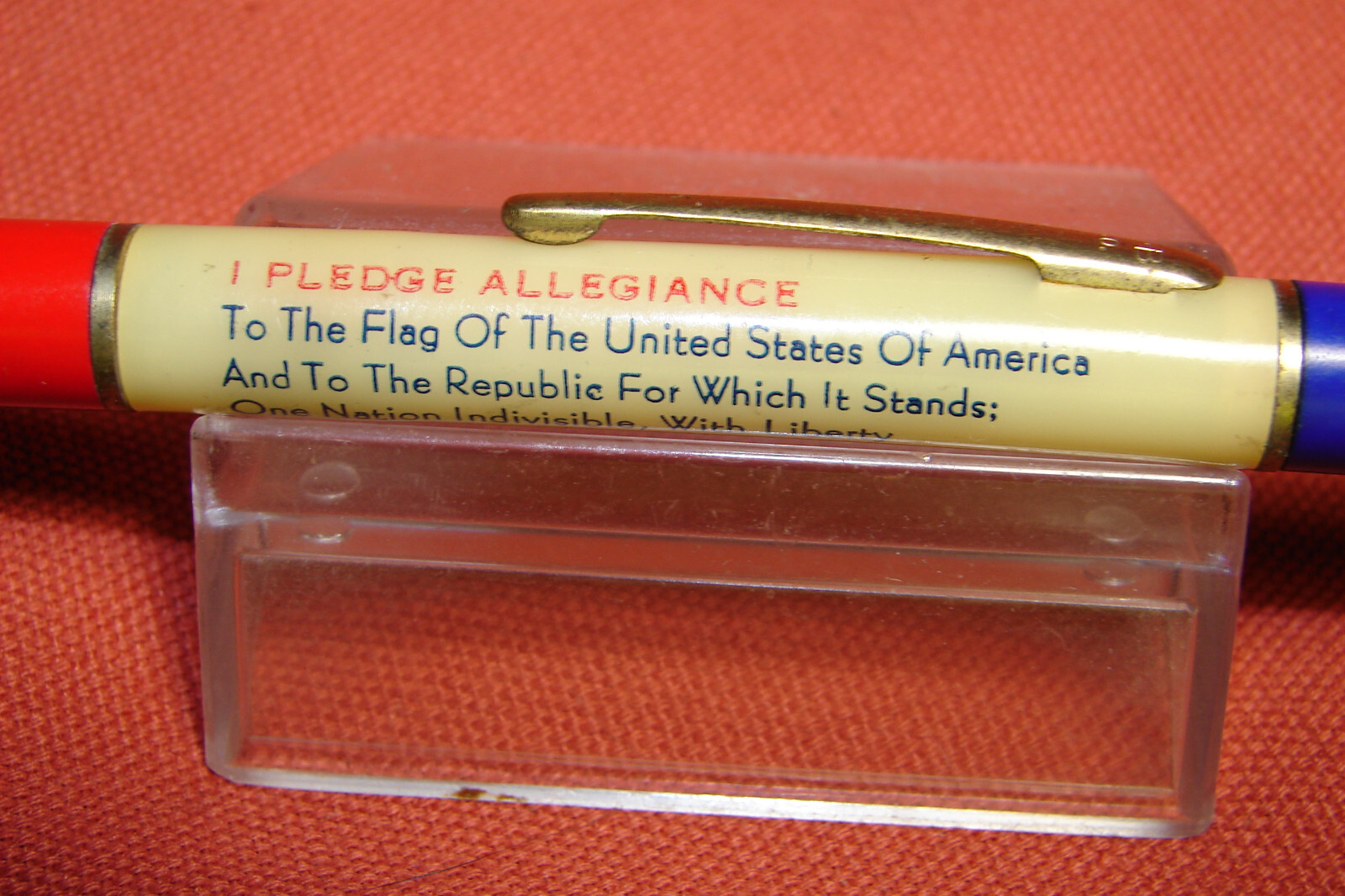I Pledge Allegiance to the Flag of The United States 1940’s Advertise Pencil