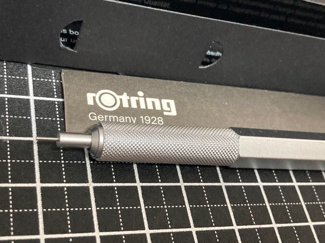 Discontinued rOtring 600 Mechanical pencil 0.35mm Silver Vintage Japan