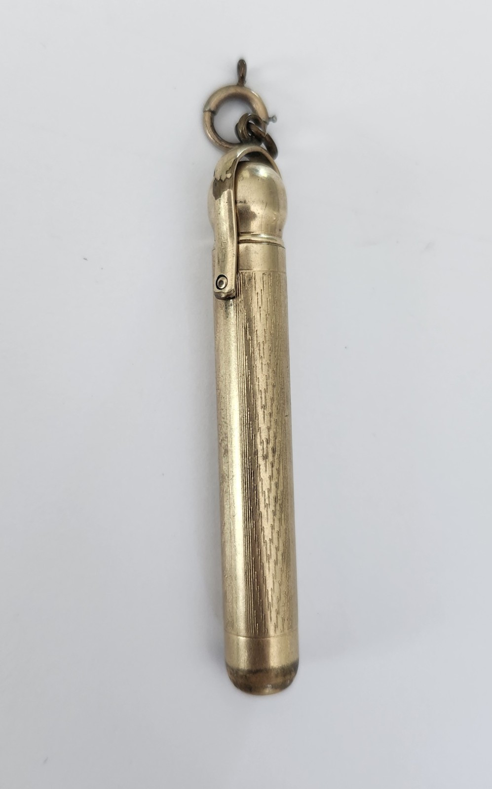 Vintage Simmons Gold-Plated Mechanical Pencil Mini Pocket Size Keychain