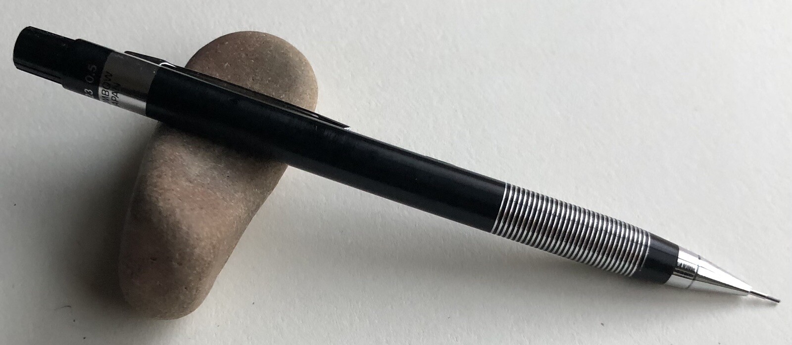 Vintage TOMBOW 500 M23 Mechanical Pencil .5mm Lead Sticker NOS Black Metal Japan