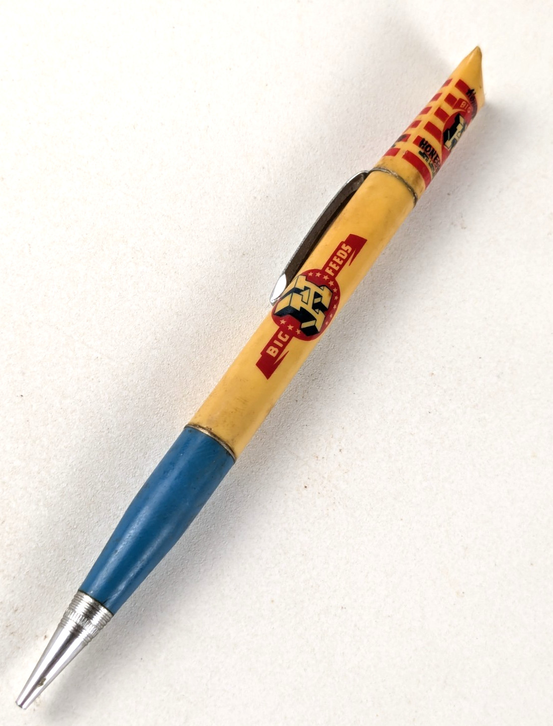 1940-50s – Ritepoint Big H Feeds Livestock Agriculture Ad Mech Pencil – B18B