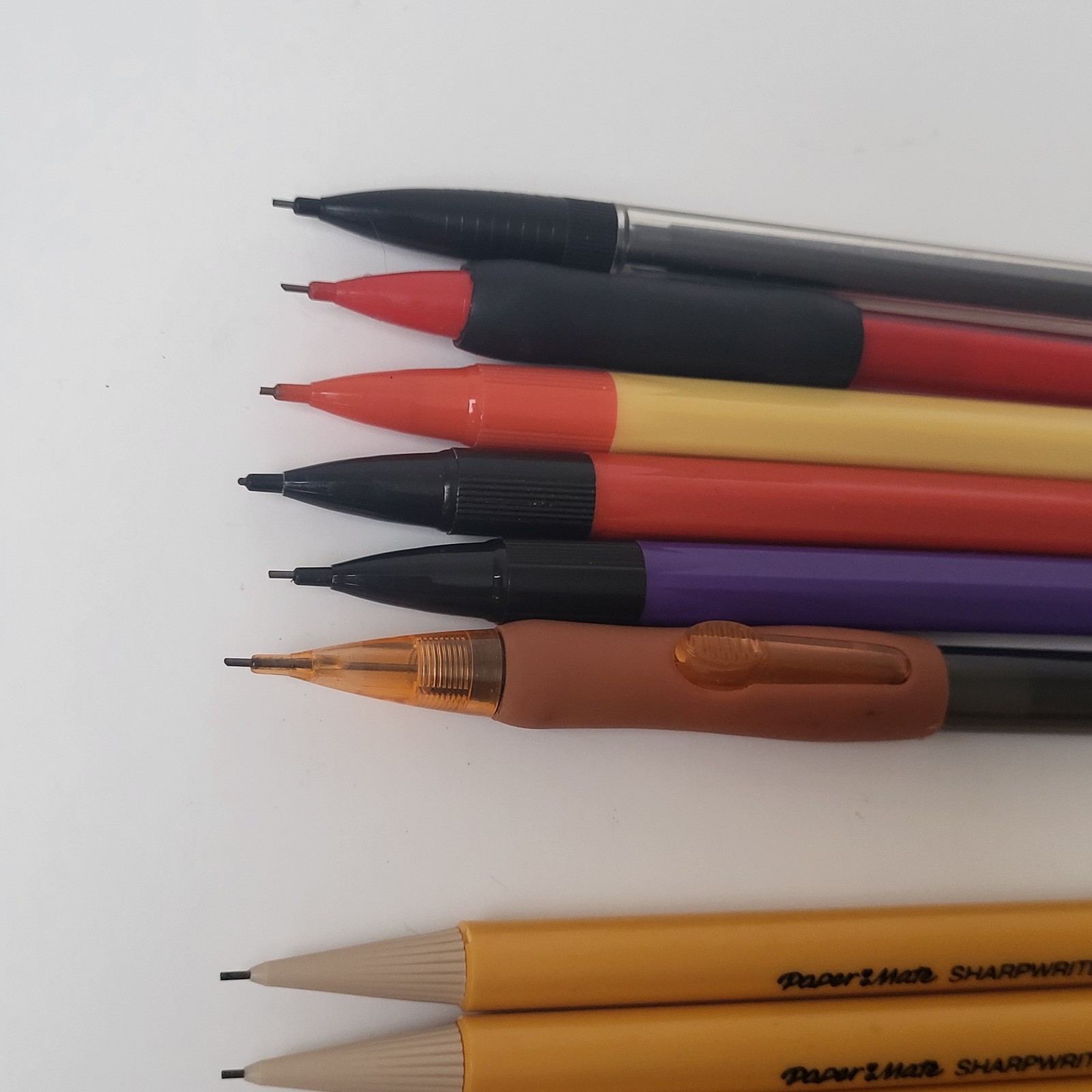 Colorful Mixed Lot of 29 Mechanical Pencils Mostly Bic Paper Mate Sharpwriter