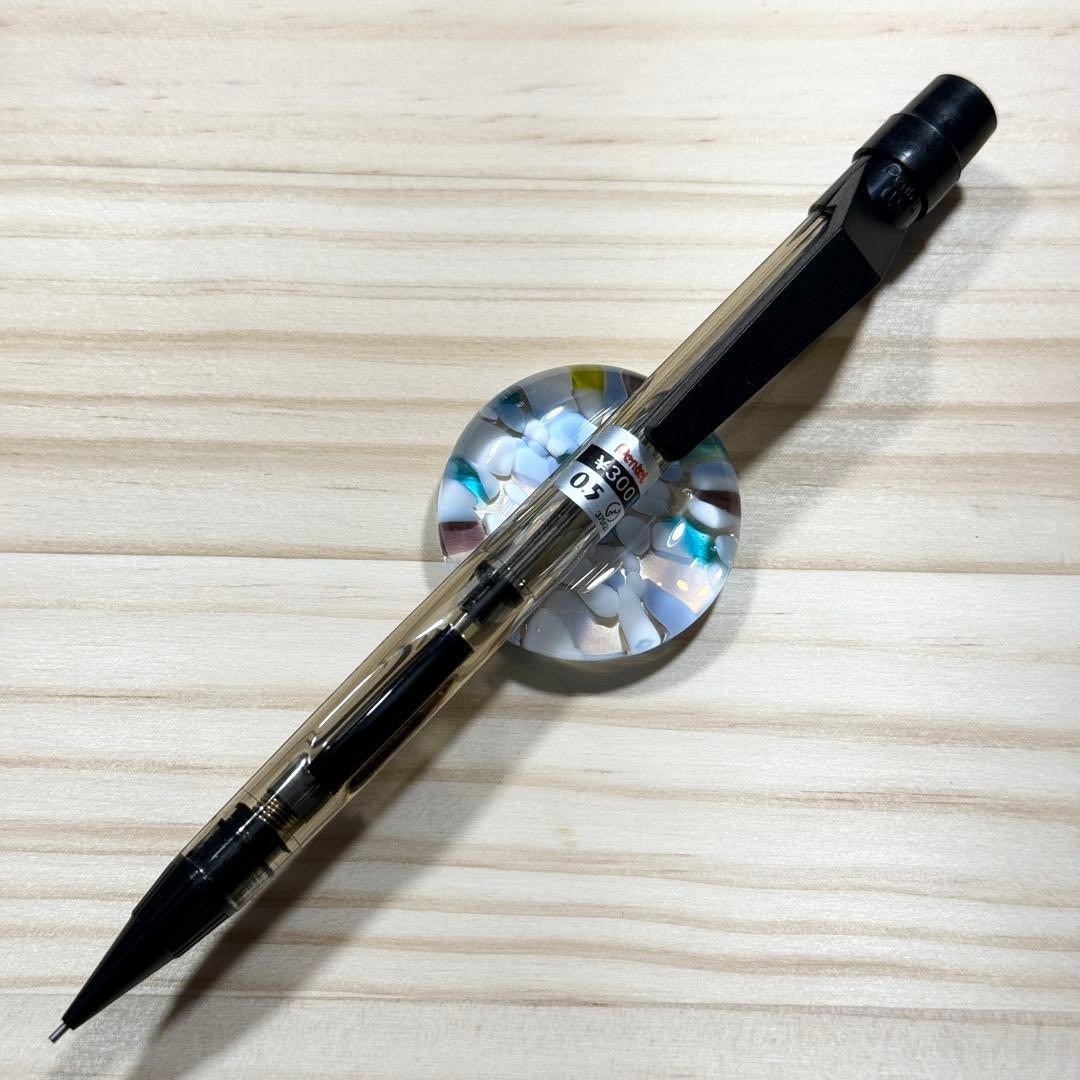 Pentel PD335 Side Knock Mechanical Pencil Transparent Black Out of Print