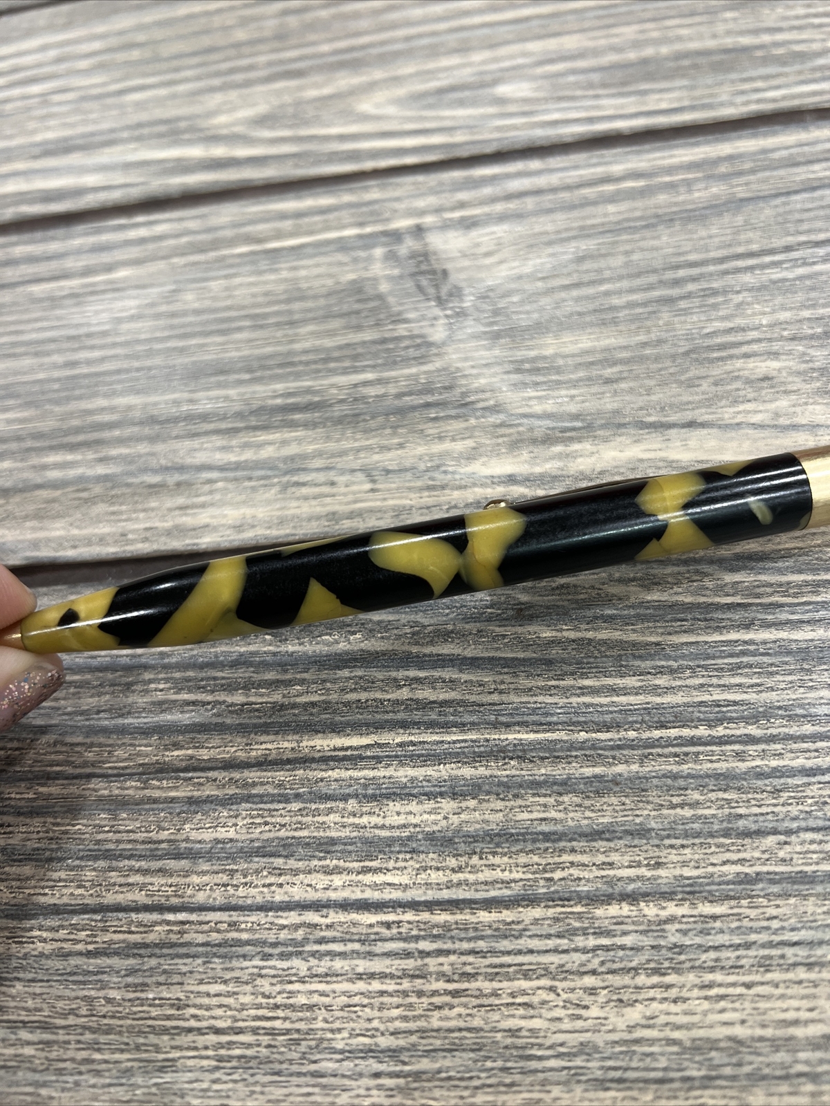Vintage Sheaffer’s Lifetime Mechanical Pencil Gold Filled Black Gold Marble