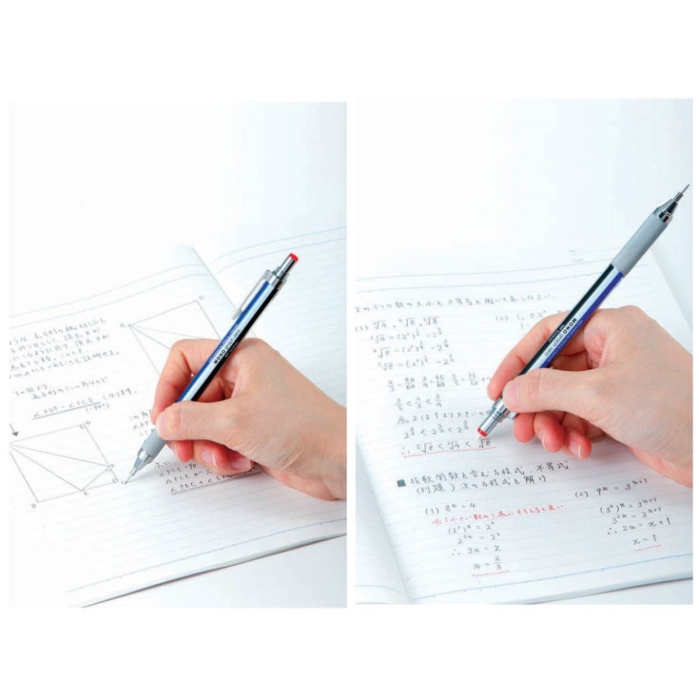 Mechanical Pencil Mono Graph Zero 0.5mm Precision Pink Body Eraser Writing