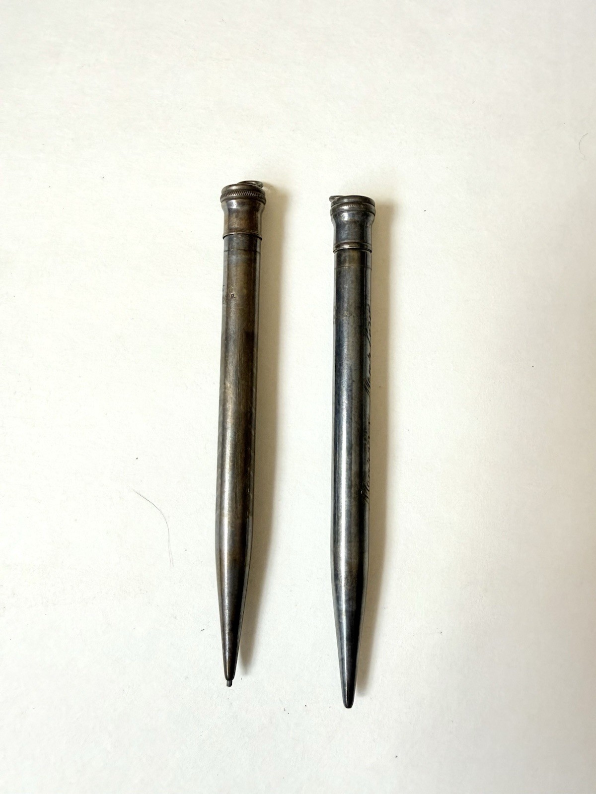 2 Redipoint Sterling and Rolled Silver Mechanical 4″ Pencil with Lead – Engraved