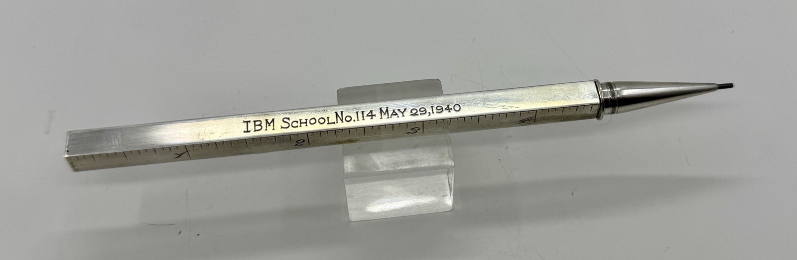 Sterling Silver Mechanical Pencil – IBM School No. 114 May 29, 1940
