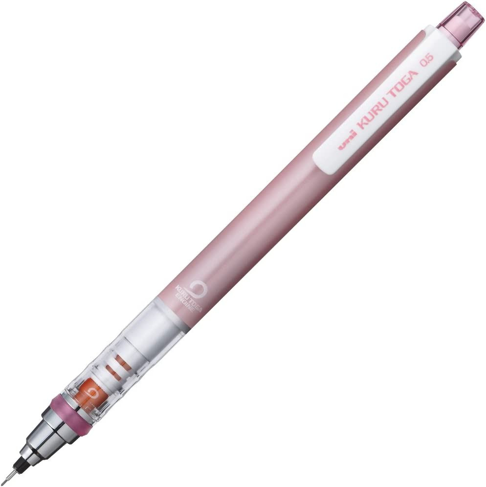 0.5mm Auto Rotating Mechanical Pencil Baby Pink Lead Rotation Standard Japan