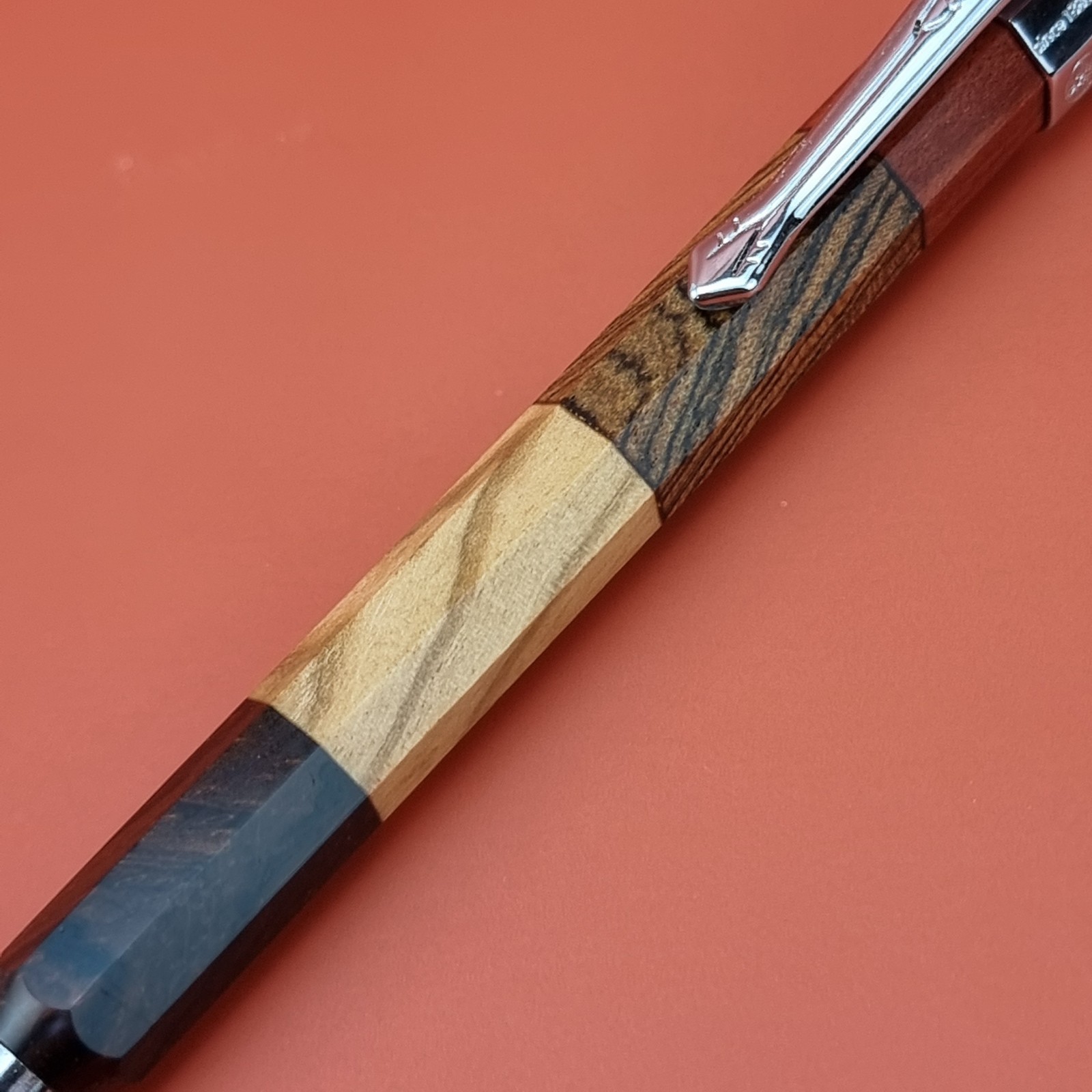Hand Crafted Pentel PG5 Mechanical Pencil with Octagonal Wood Barrel